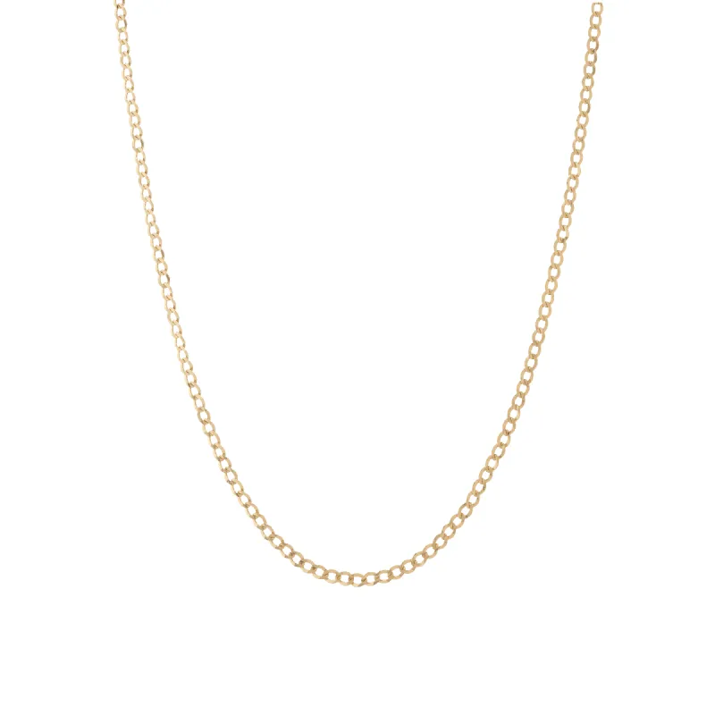 Medium Gold Curb Chain Necklace sold by Aurate
