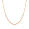 Solid Gold Herringbone Chain Necklace sold by Aurate