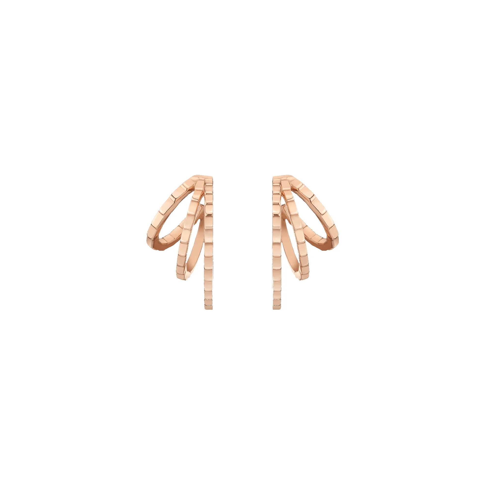 Infinity Deco Triple Gold Hoop Earrings sold by Aurate product image thumbnail 5