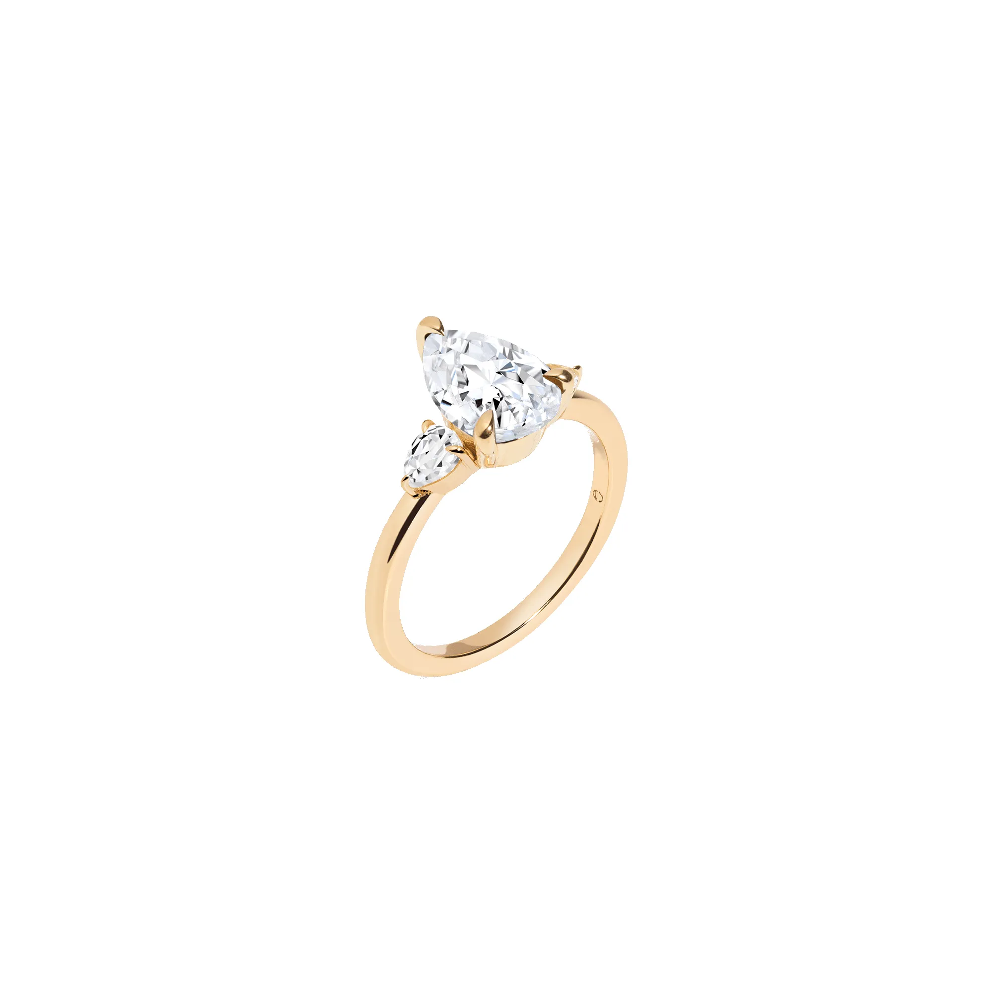 Pear Gemstone Cocktail Ring - White Sapphire sold by Aurate product image thumbnail 5