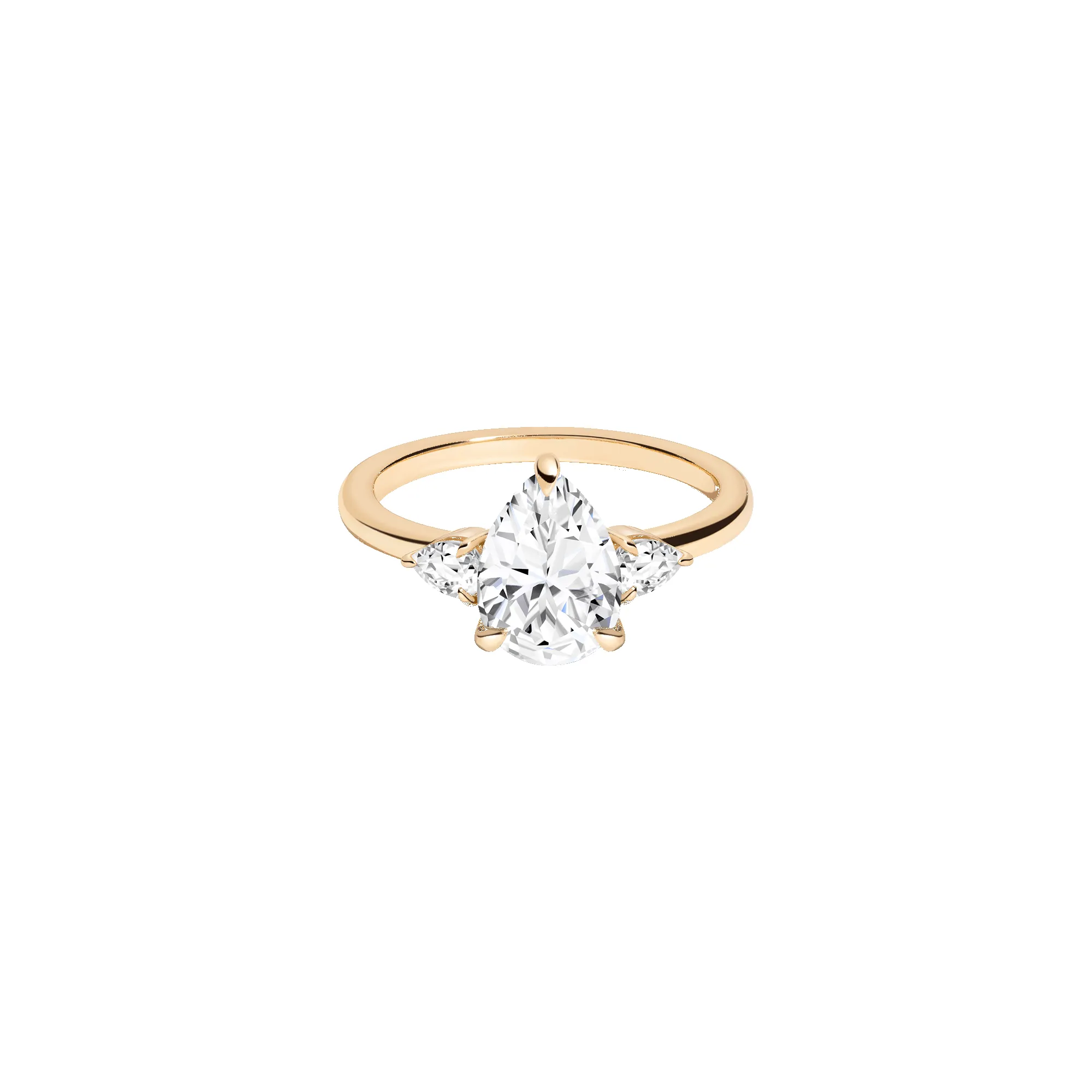 Pear Gemstone Cocktail Ring - White Sapphire sold by Aurate product image thumbnail 2