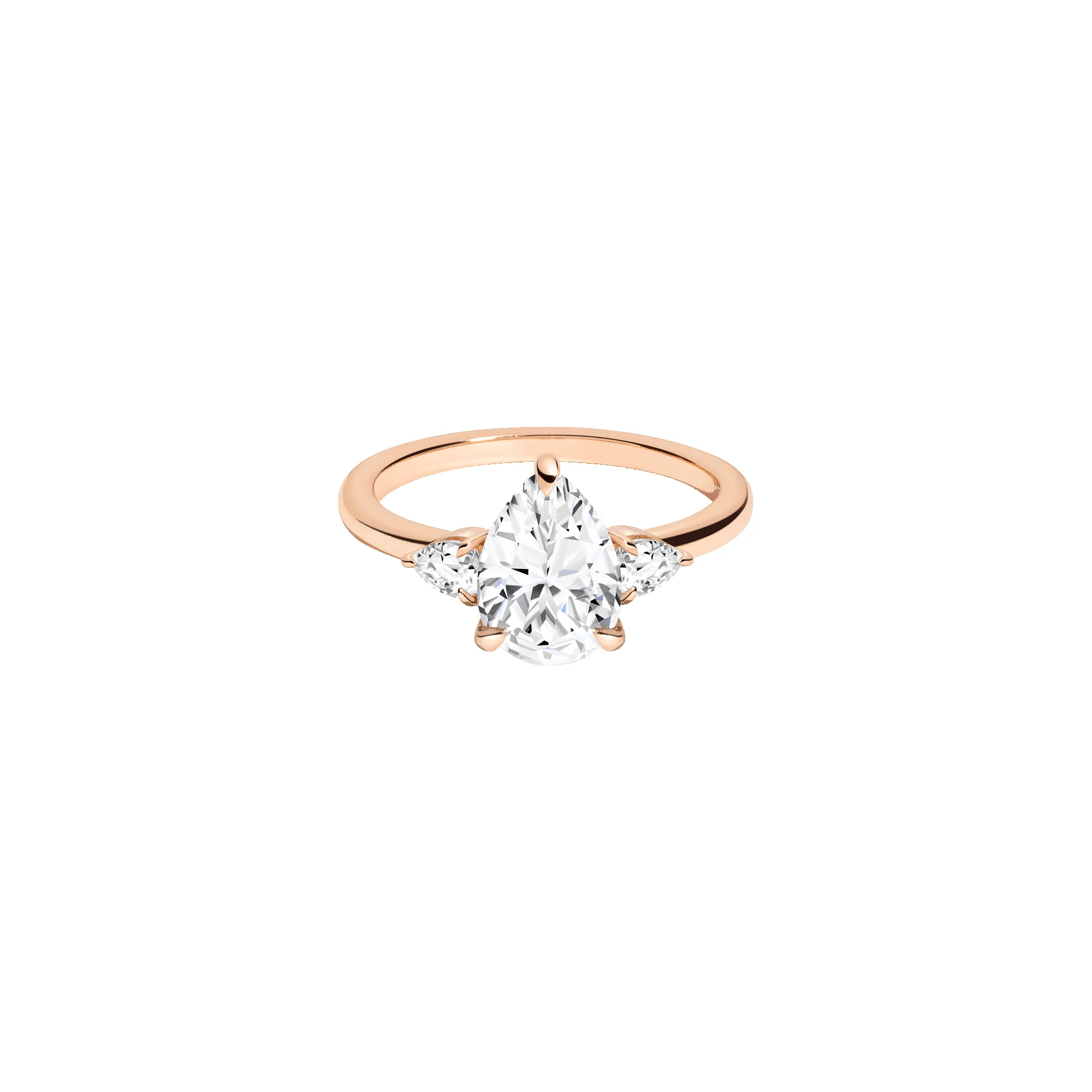 Pear Gemstone Cocktail Ring - White Sapphire sold by Aurate product image thumbnail 3