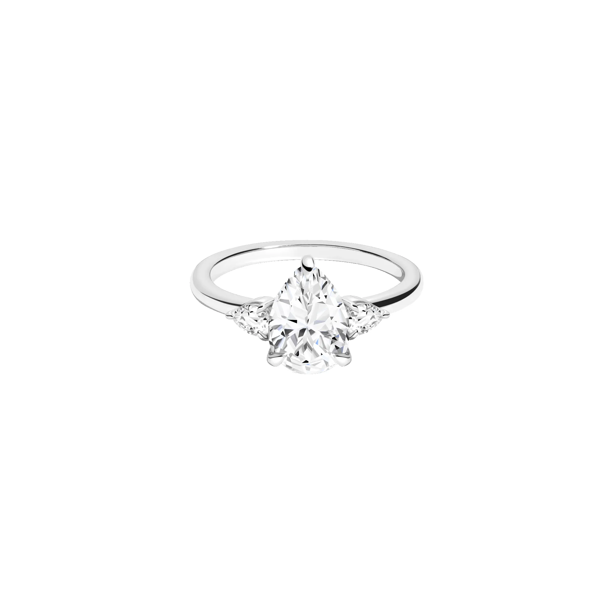 Pear Gemstone Cocktail Ring - White Sapphire sold by Aurate product image thumbnail 4