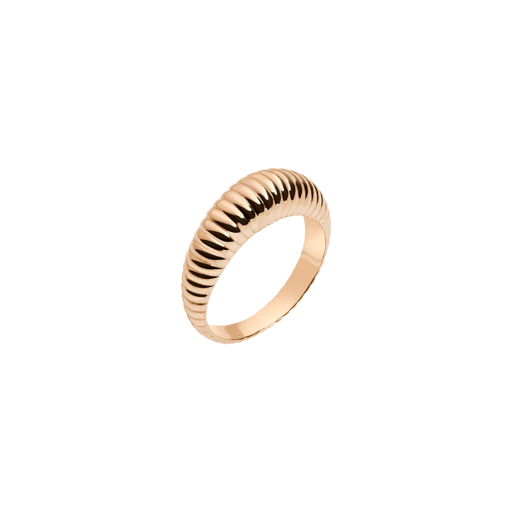 Gold Ridged Arch Ring sold by Aurate product image thumbnail 2