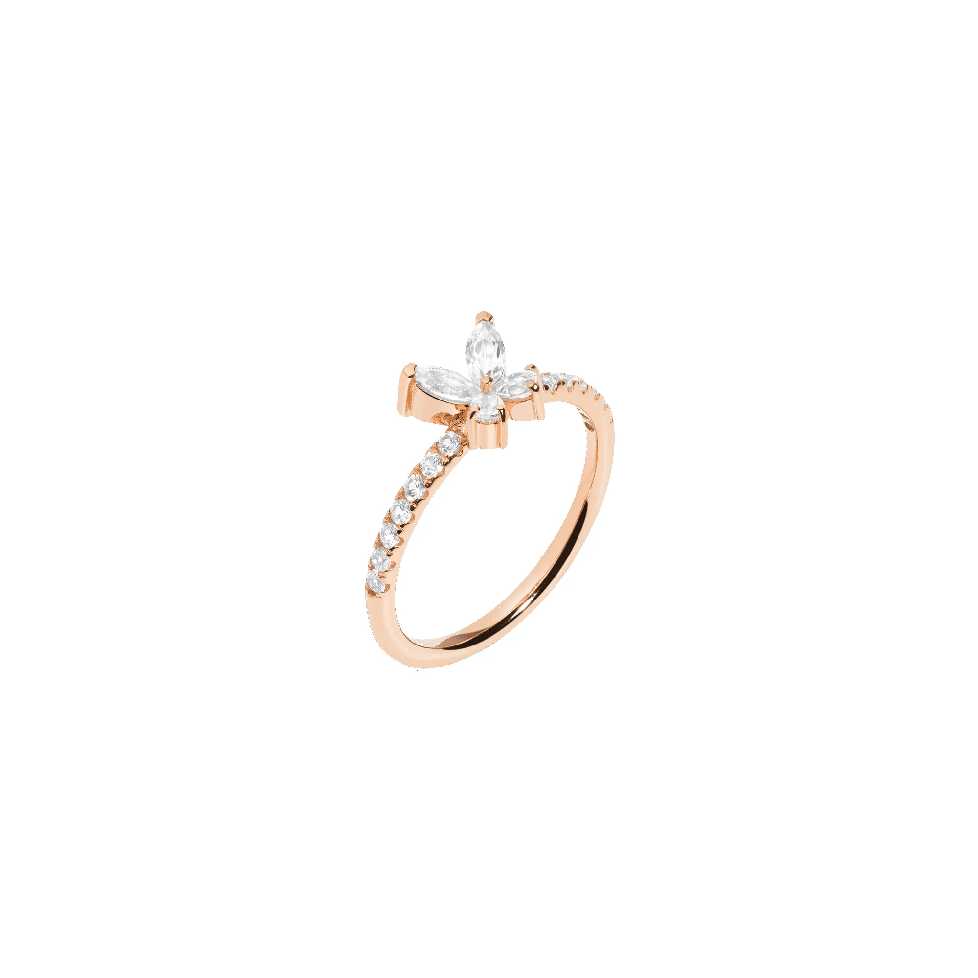 Lab Grown White Sapphire Butterfly Ring sold by Aurate product image thumbnail 2