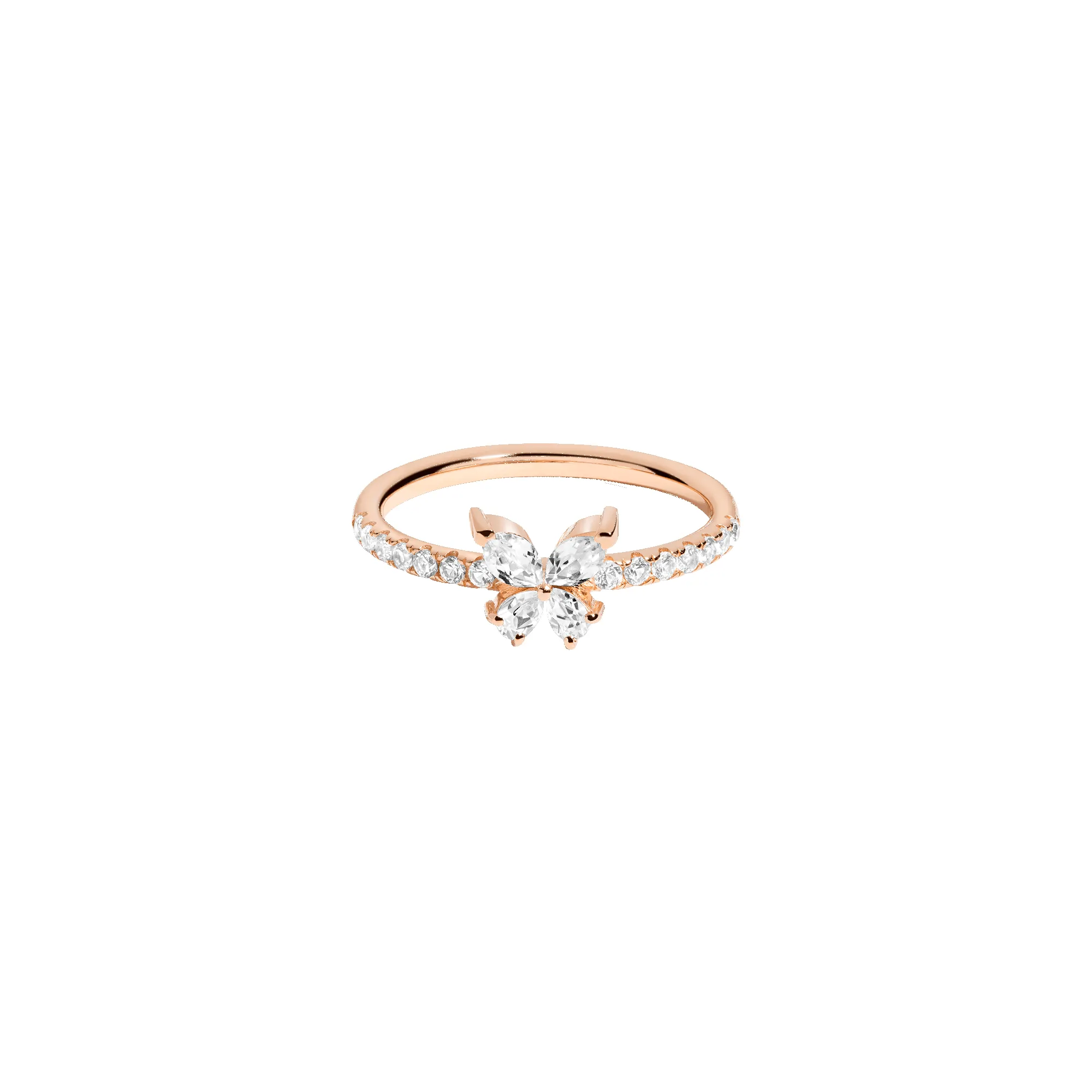 Lab Grown White Sapphire Butterfly Ring sold by Aurate product image thumbnail 5