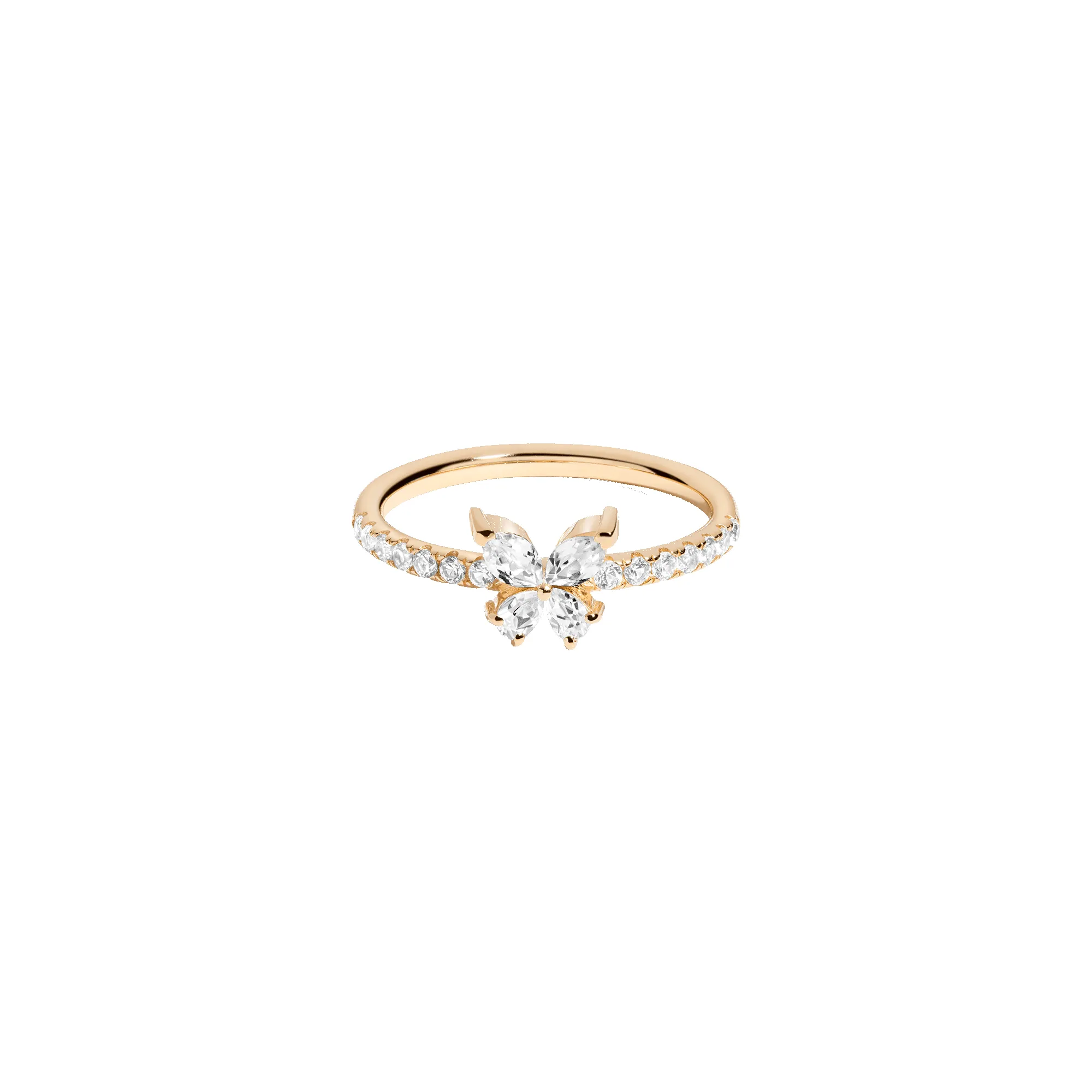 Lab Grown White Sapphire Butterfly Ring sold by Aurate product image thumbnail 4