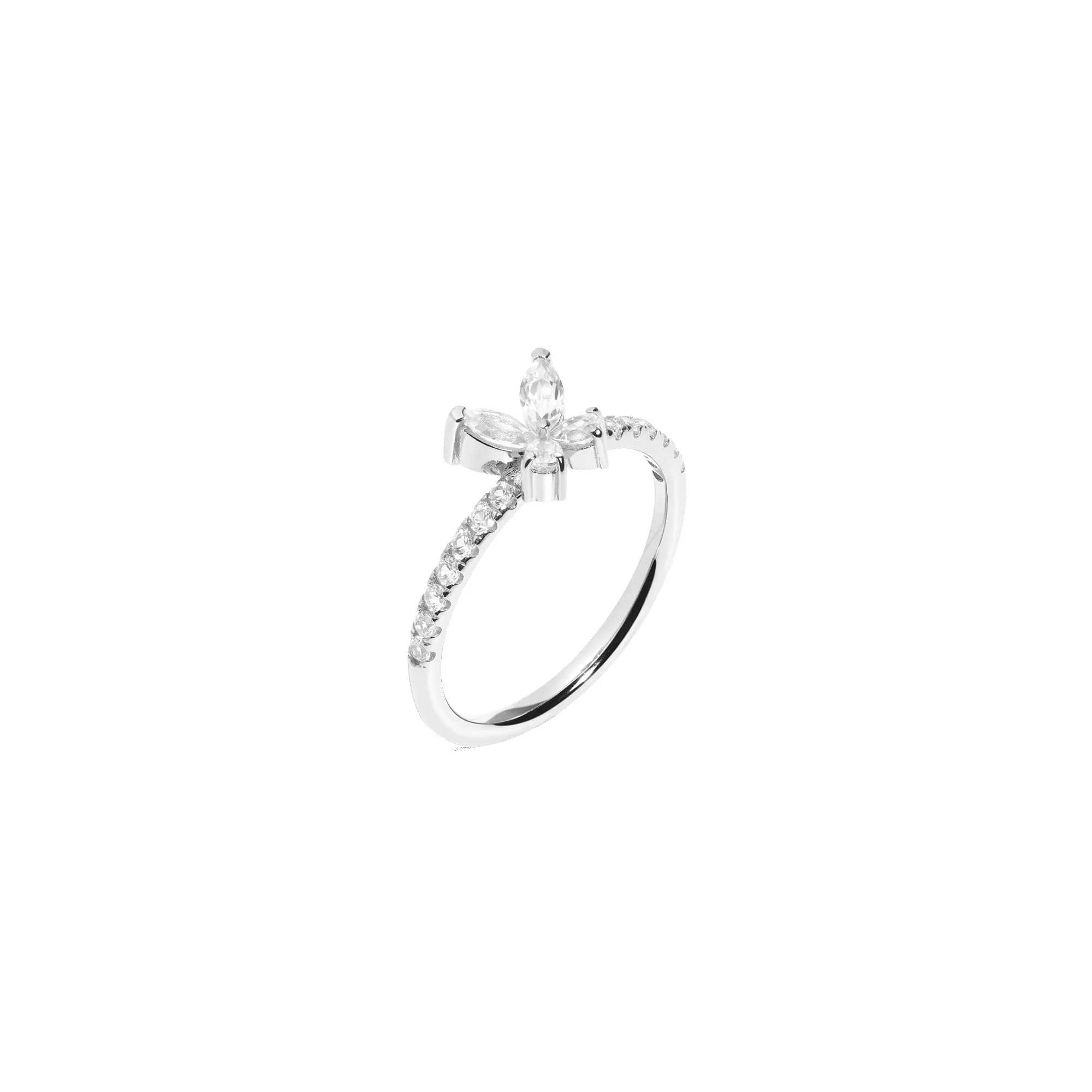 Lab Grown White Sapphire Butterfly Ring sold by Aurate product image thumbnail 3