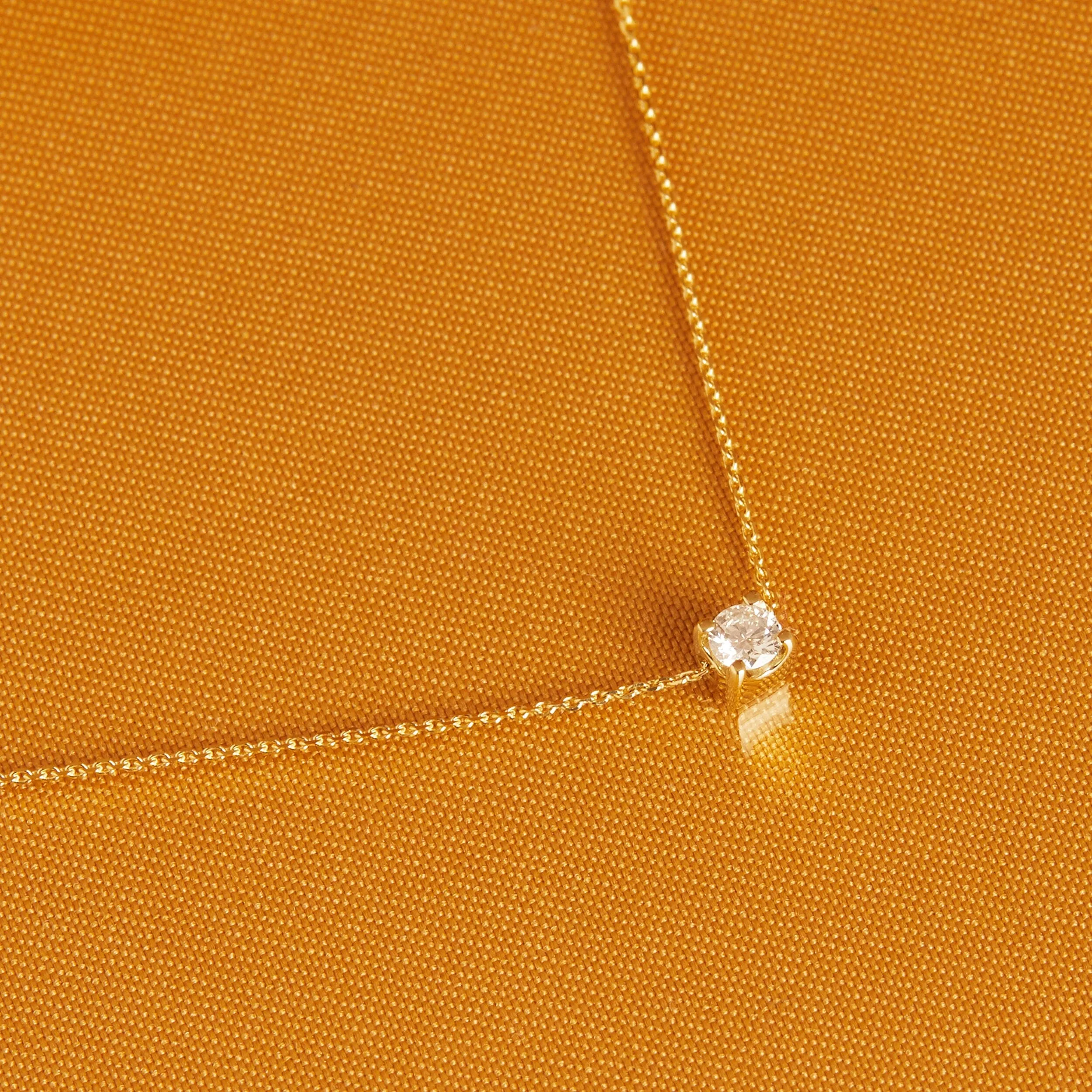 Medium Diamond Pendant Necklace sold by Aurate product image thumbnail 5