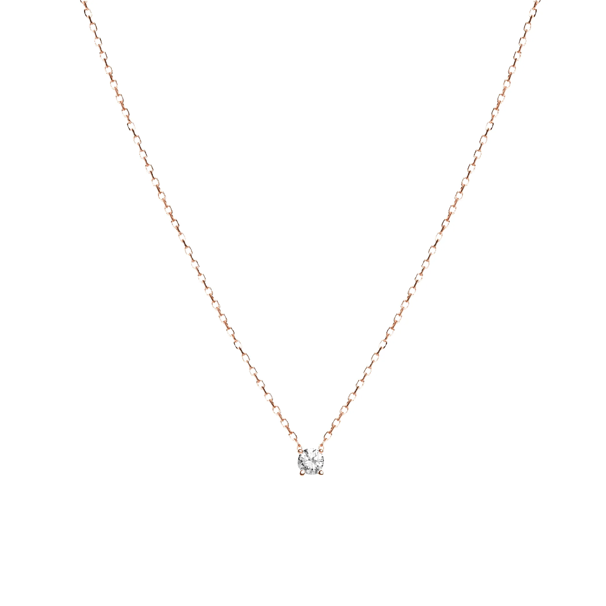 Medium Diamond Pendant Necklace sold by Aurate product image thumbnail 2