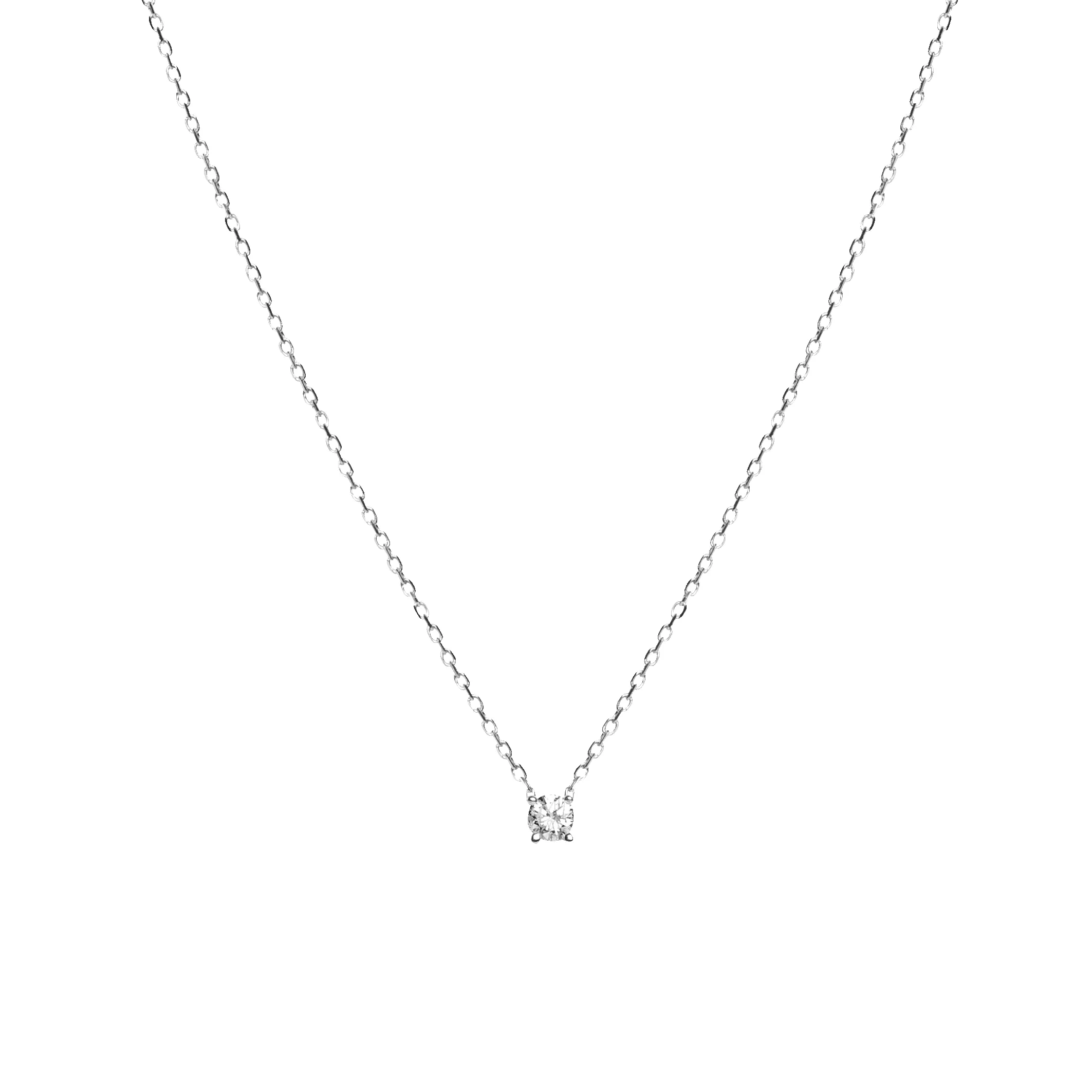 Medium Diamond Pendant Necklace sold by Aurate product image thumbnail 3