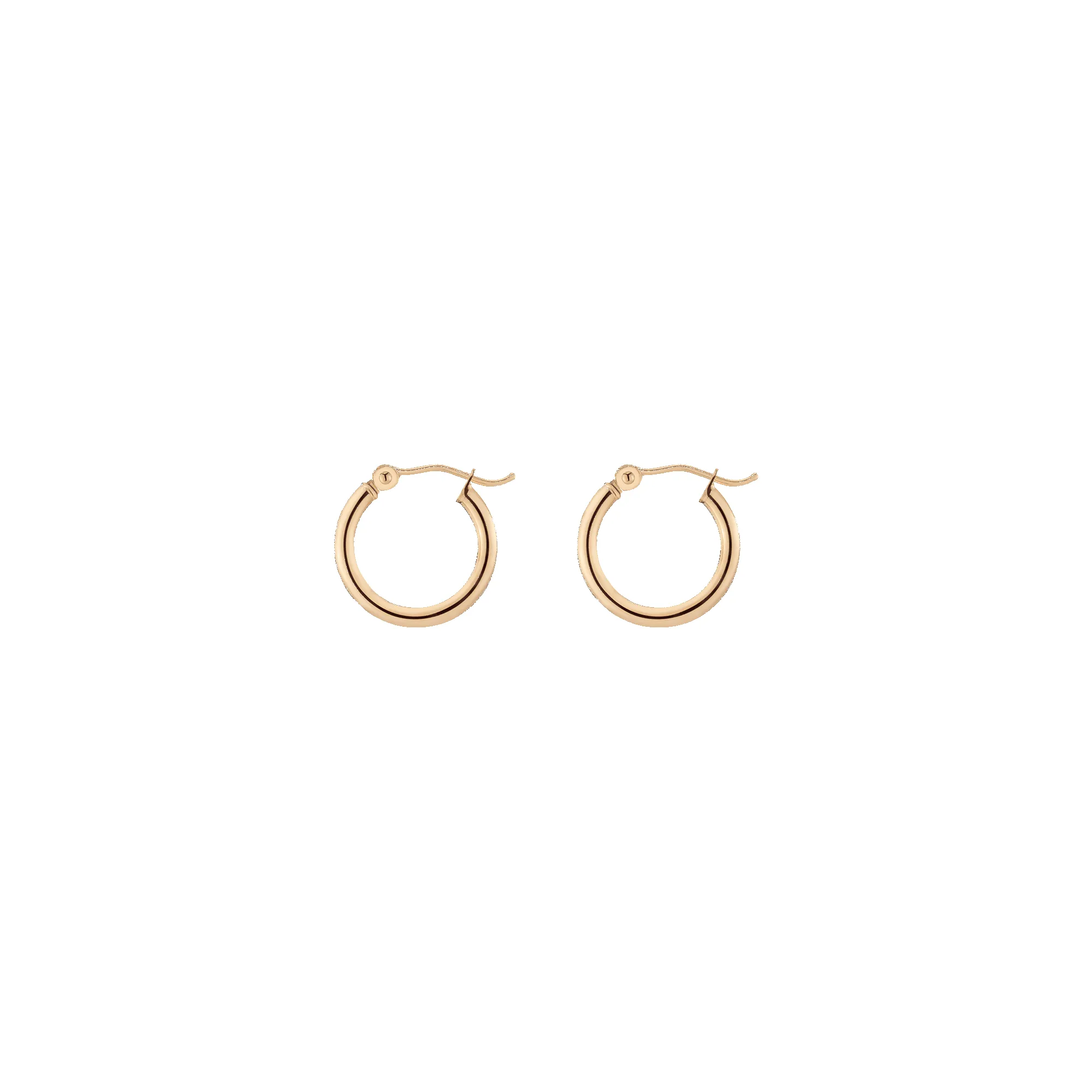 Gold Hoop Earrings - 2mm sold by Aurate product image thumbnail 5
