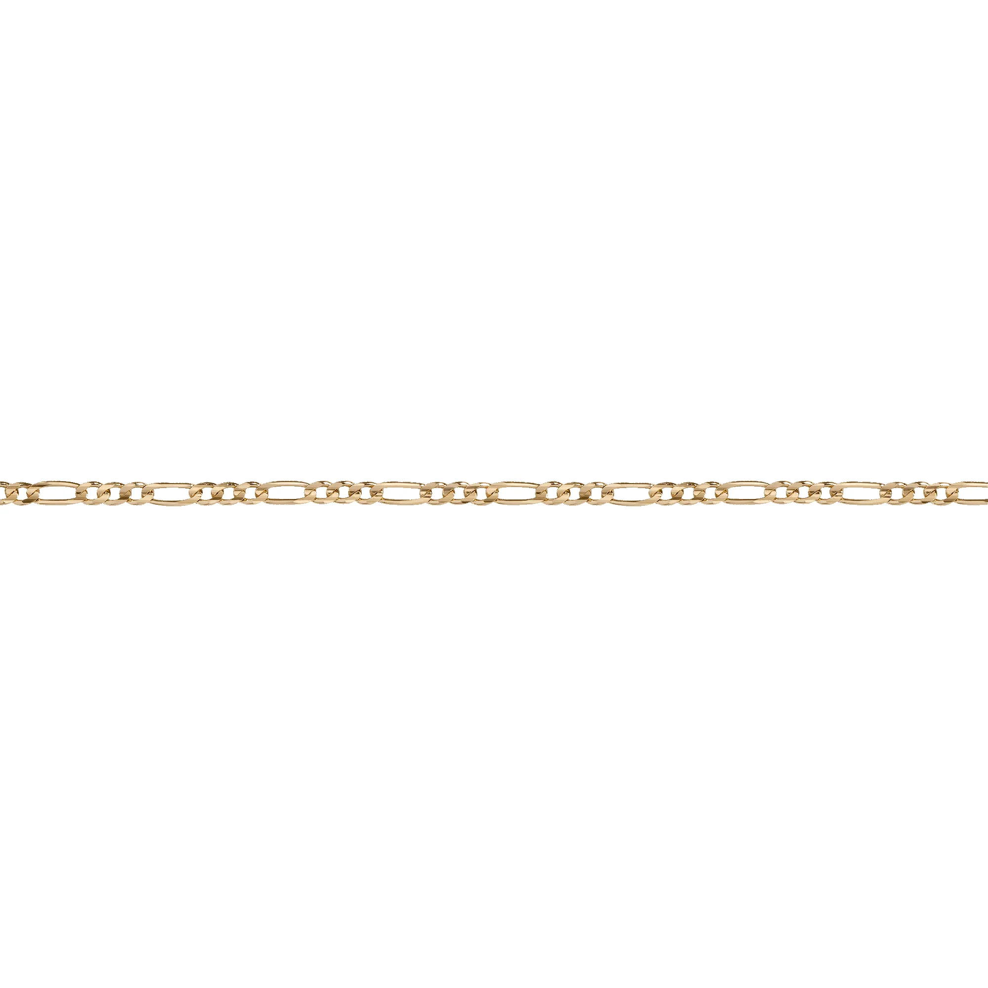 Medium Gold Figaro Chain Bracelet sold by Aurate