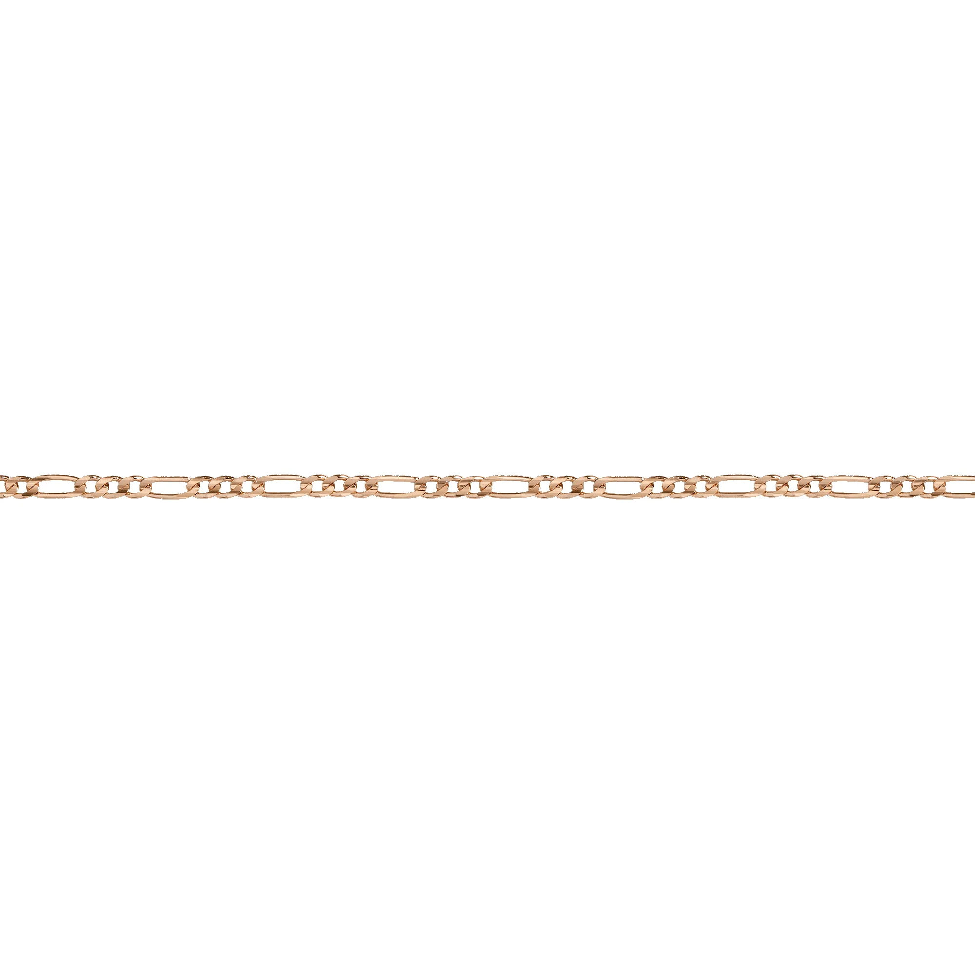 Medium Gold Figaro Chain Bracelet sold by Aurate product image thumbnail 2