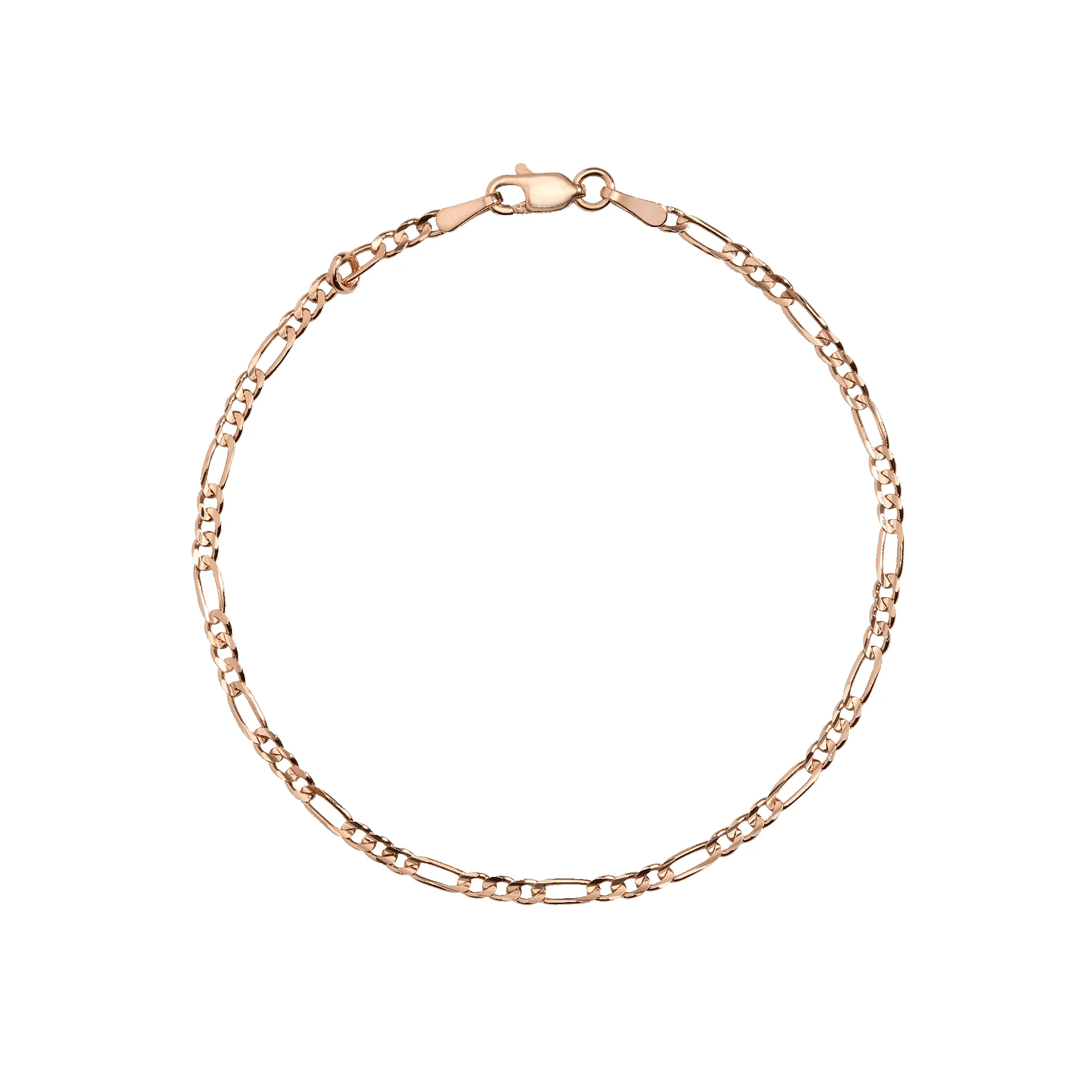 Medium Gold Figaro Chain Bracelet sold by Aurate product image thumbnail 5