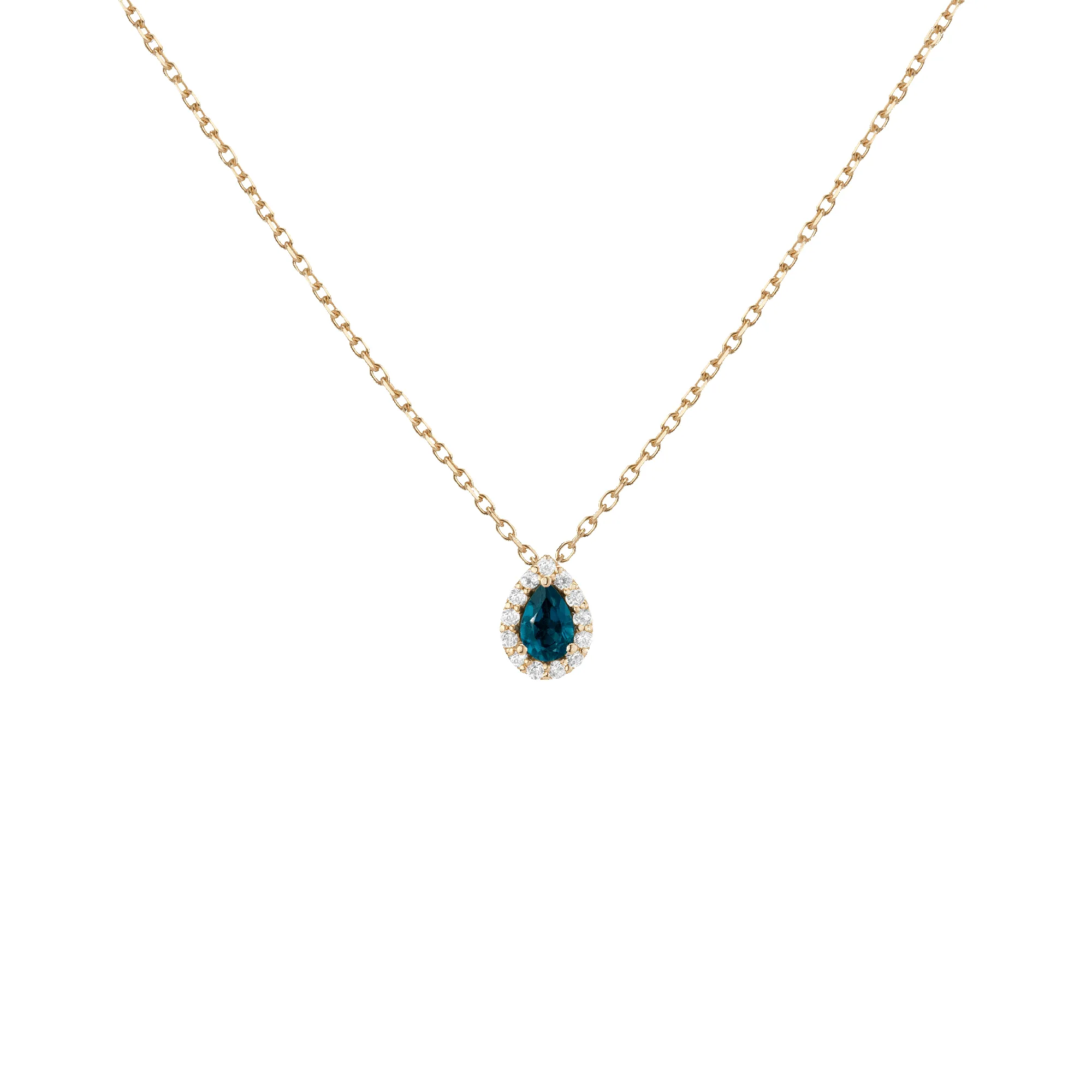 Vintage-Inspired Pear Cut Necklace sold by Aurate product image thumbnail 4