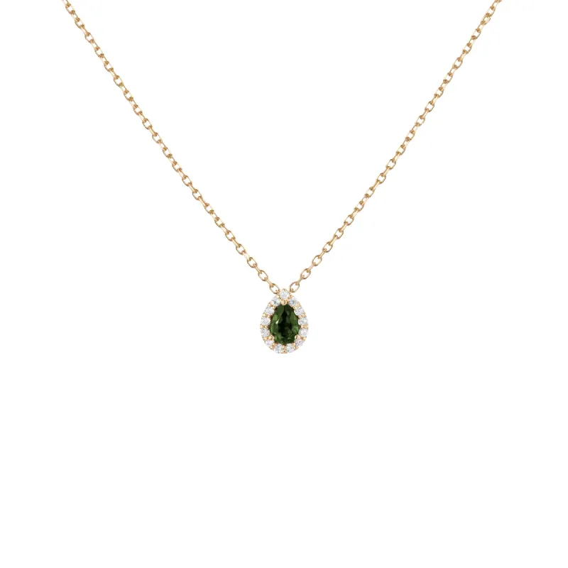 Vintage-Inspired Pear Cut Necklace sold by Aurate