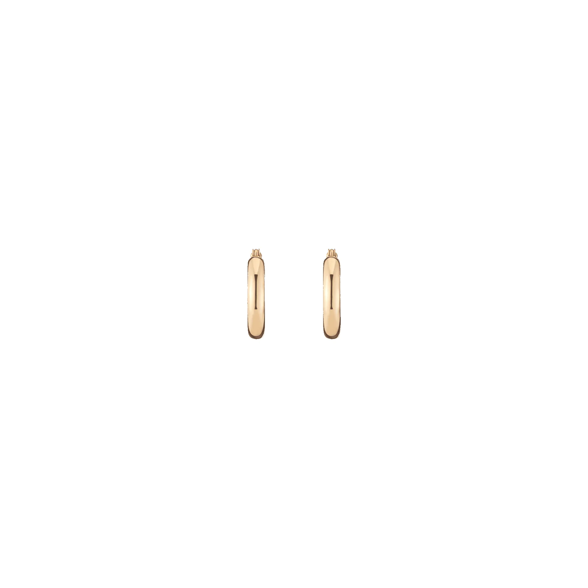 Gold Hoop Earrings - 3mm sold by Aurate product image thumbnail 3