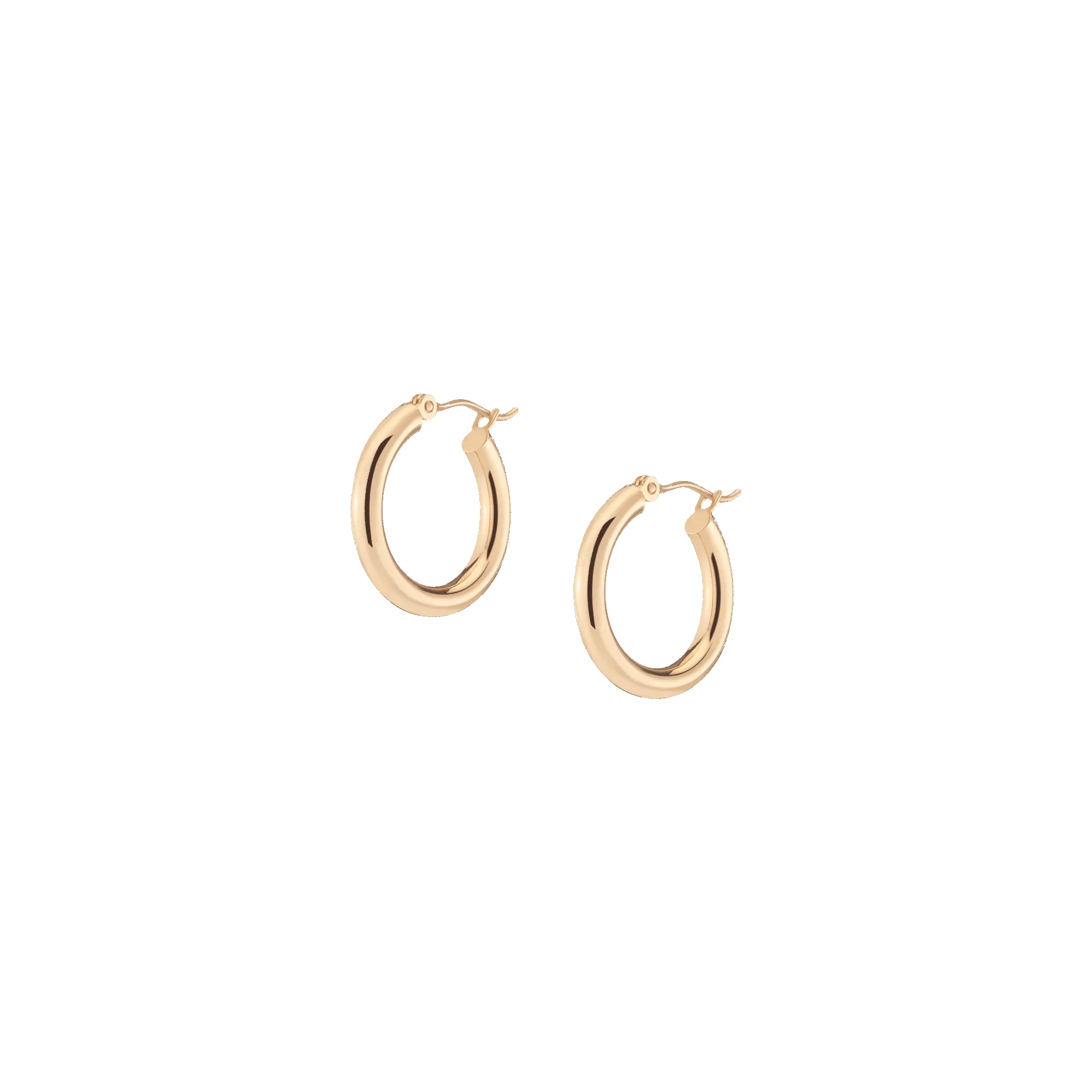 Gold Hoop Earrings - 3mm sold by Aurate product image thumbnail 5