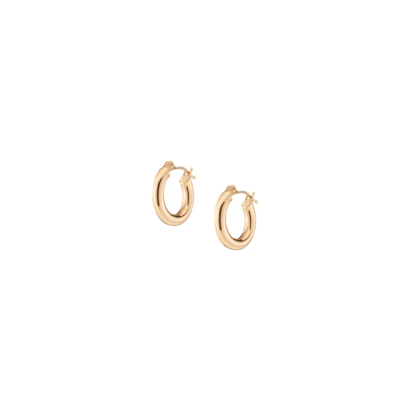 Gold Hoop Earrings - 3mm sold by Aurate