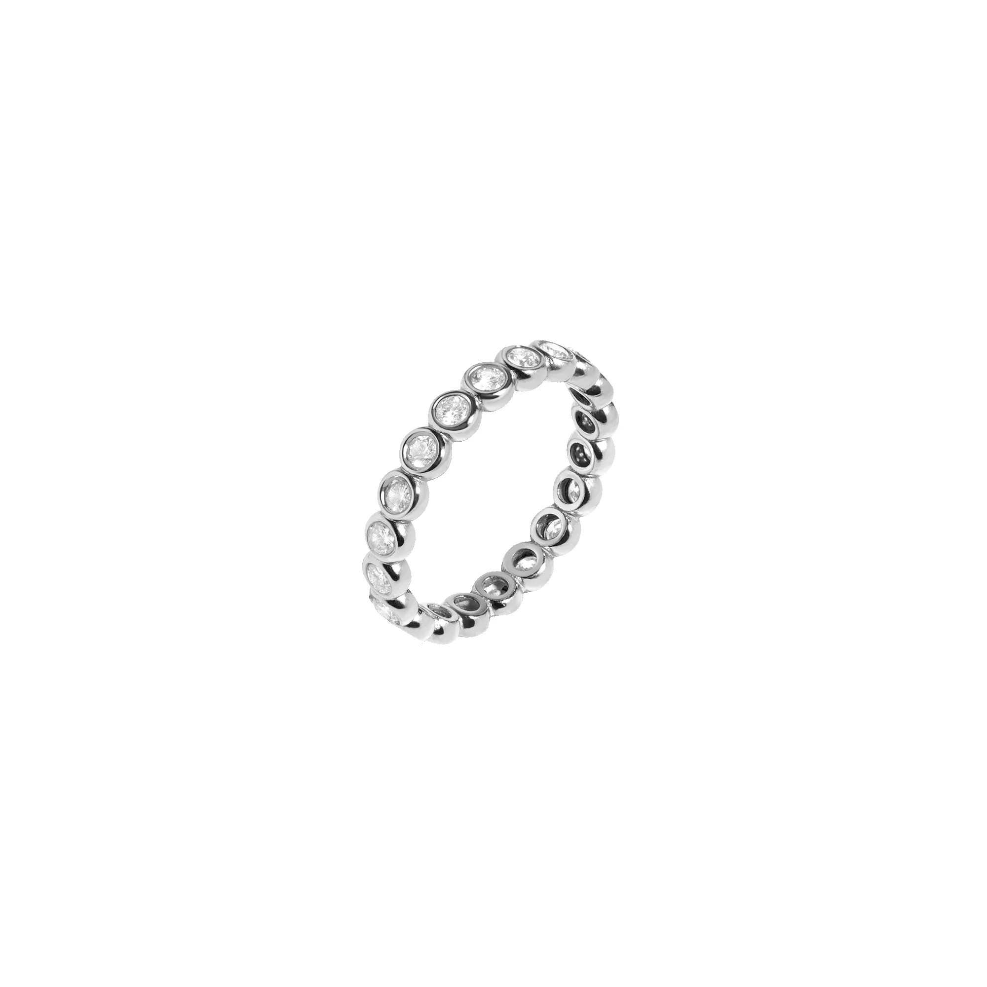 Diamond Bezel Eternity Ring sold by Aurate product image thumbnail 3