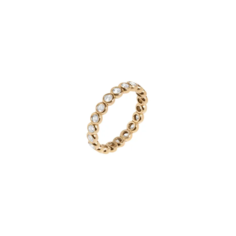 Diamond Bezel Eternity Ring sold by Aurate