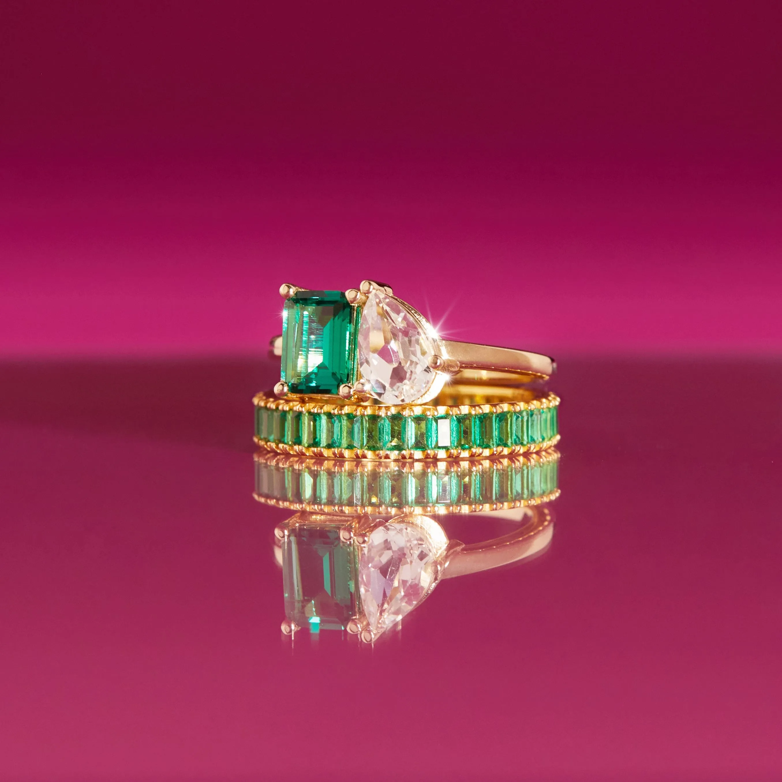 Ready-to-Ship Toi et Moi Gemstone Classic Ring sold by Aurate product image thumbnail 5