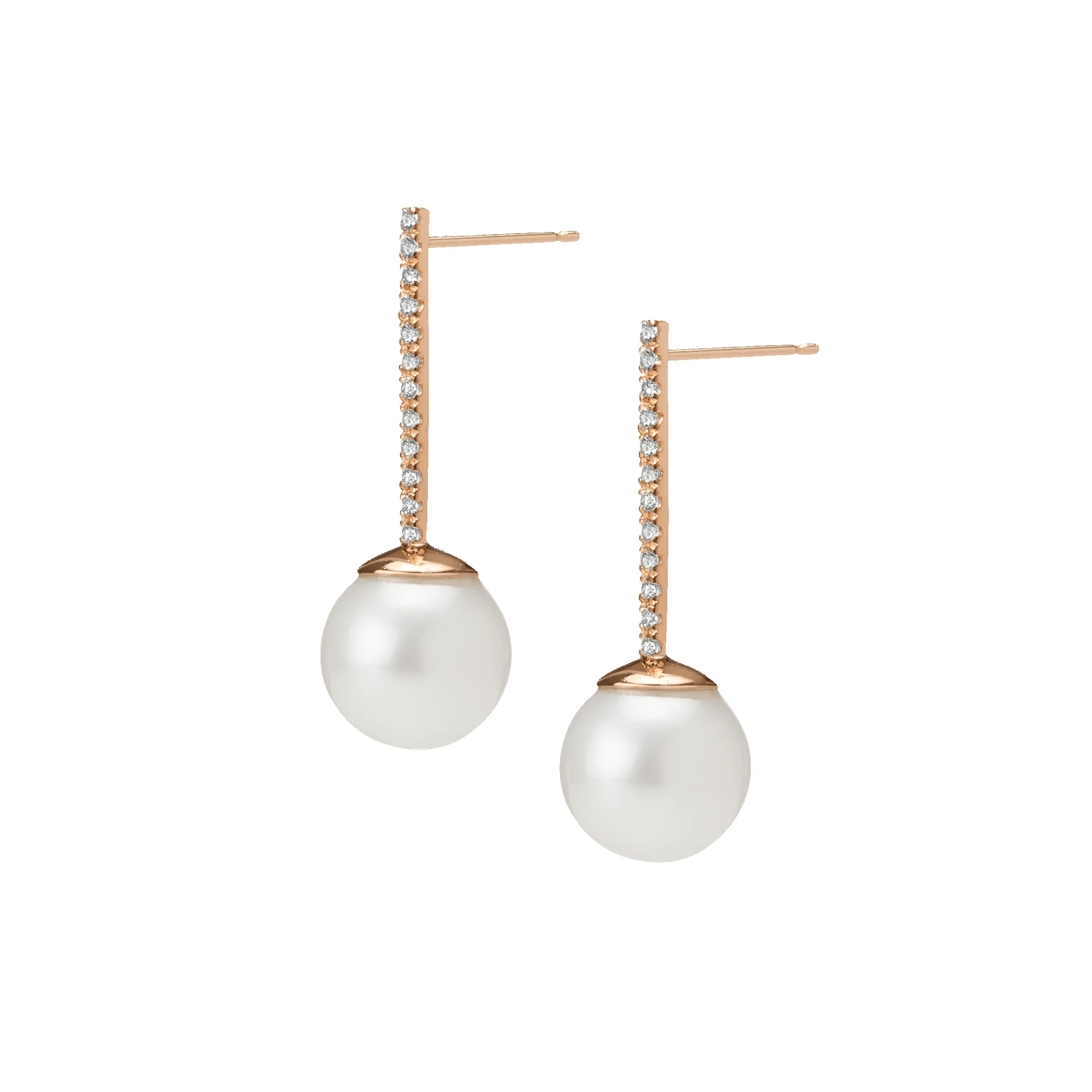 Proud Diamond Pearl Earrings sold by Aurate product image thumbnail 4