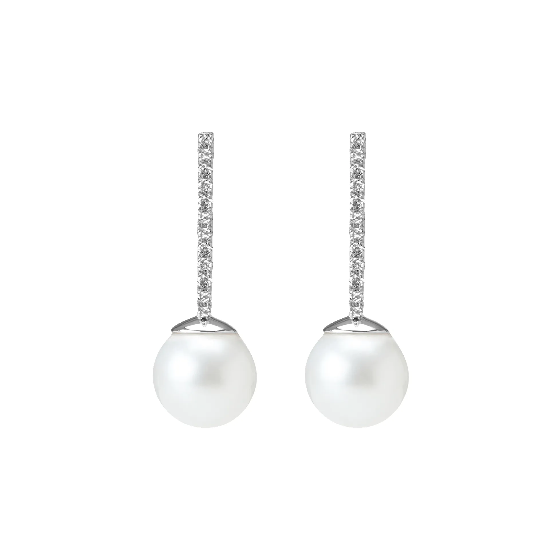 Proud Diamond Pearl Earrings sold by Aurate product image thumbnail 5