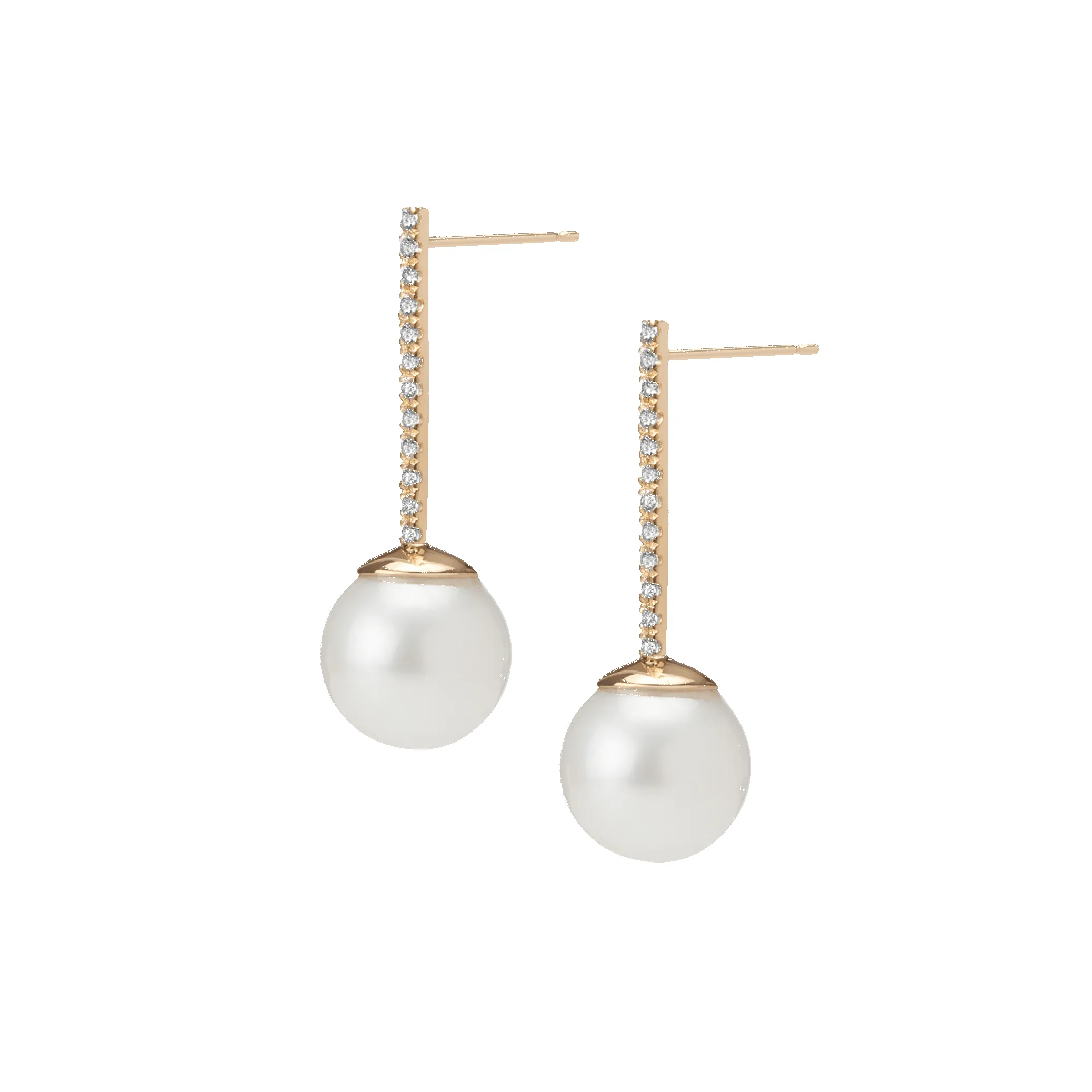 Proud Diamond Pearl Earrings sold by Aurate product image thumbnail 2