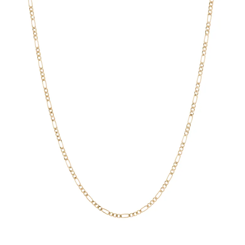 Medium Gold Figaro Chain Necklace sold by Aurate