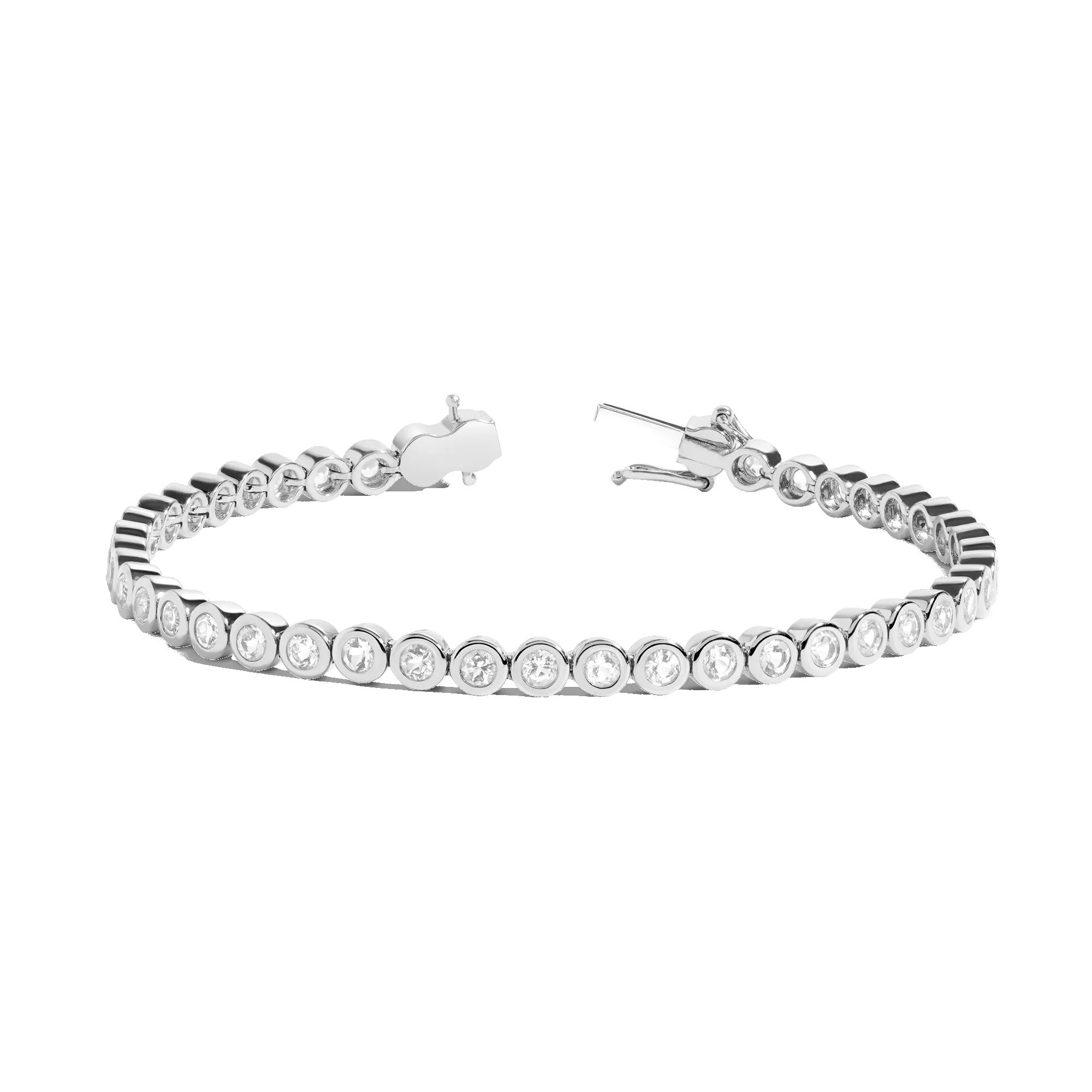Diamond Bezel Tennis Bracelet sold by Aurate product image thumbnail 3