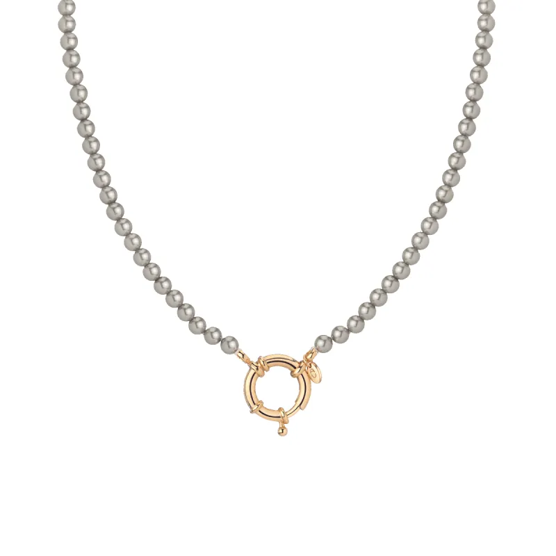 Antique Black Pearl Aura Necklace sold by Aurate