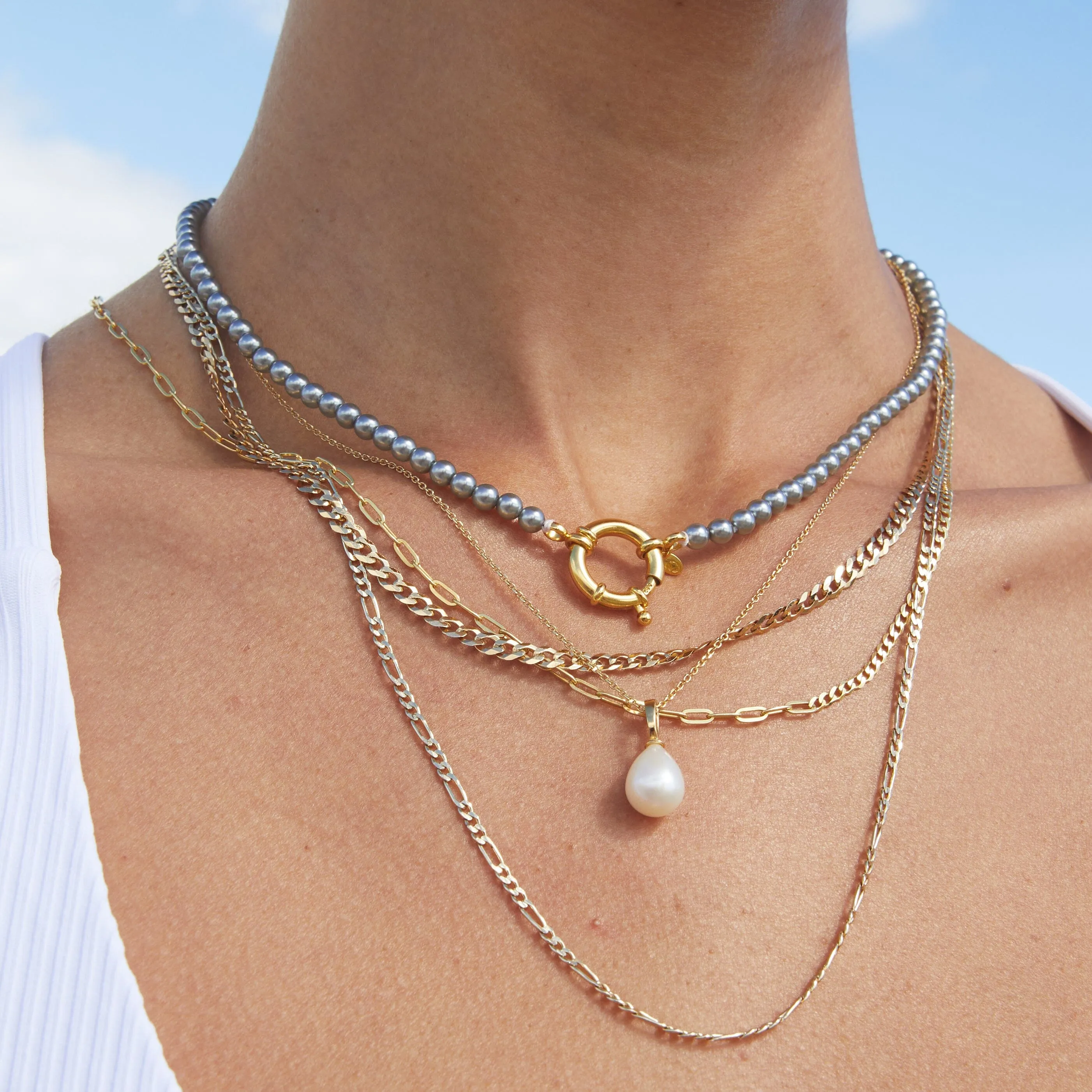 Antique Black Pearl Aura Necklace sold by Aurate product image thumbnail 4