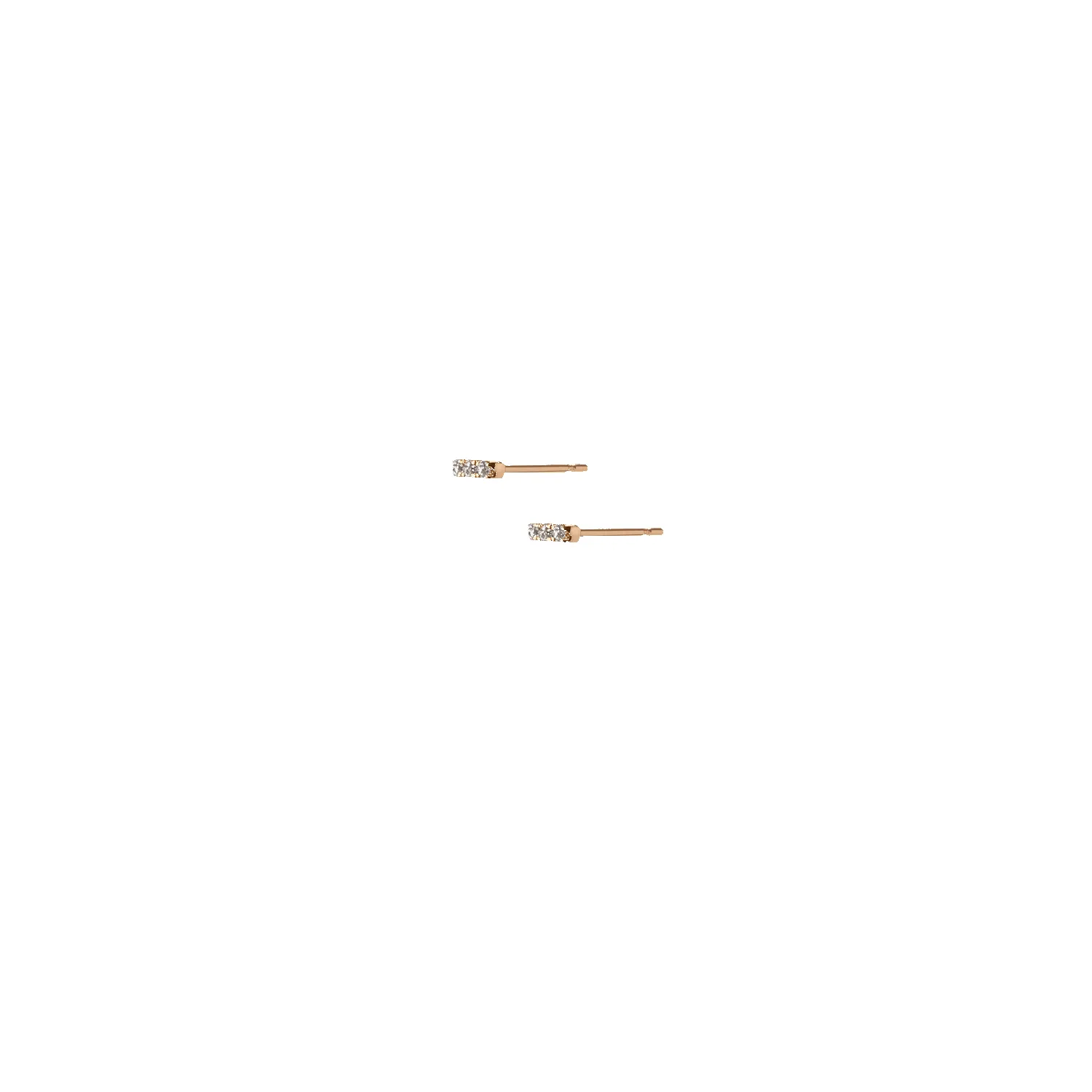 Mini Diamond Bar Earring sold by Aurate product image thumbnail 2