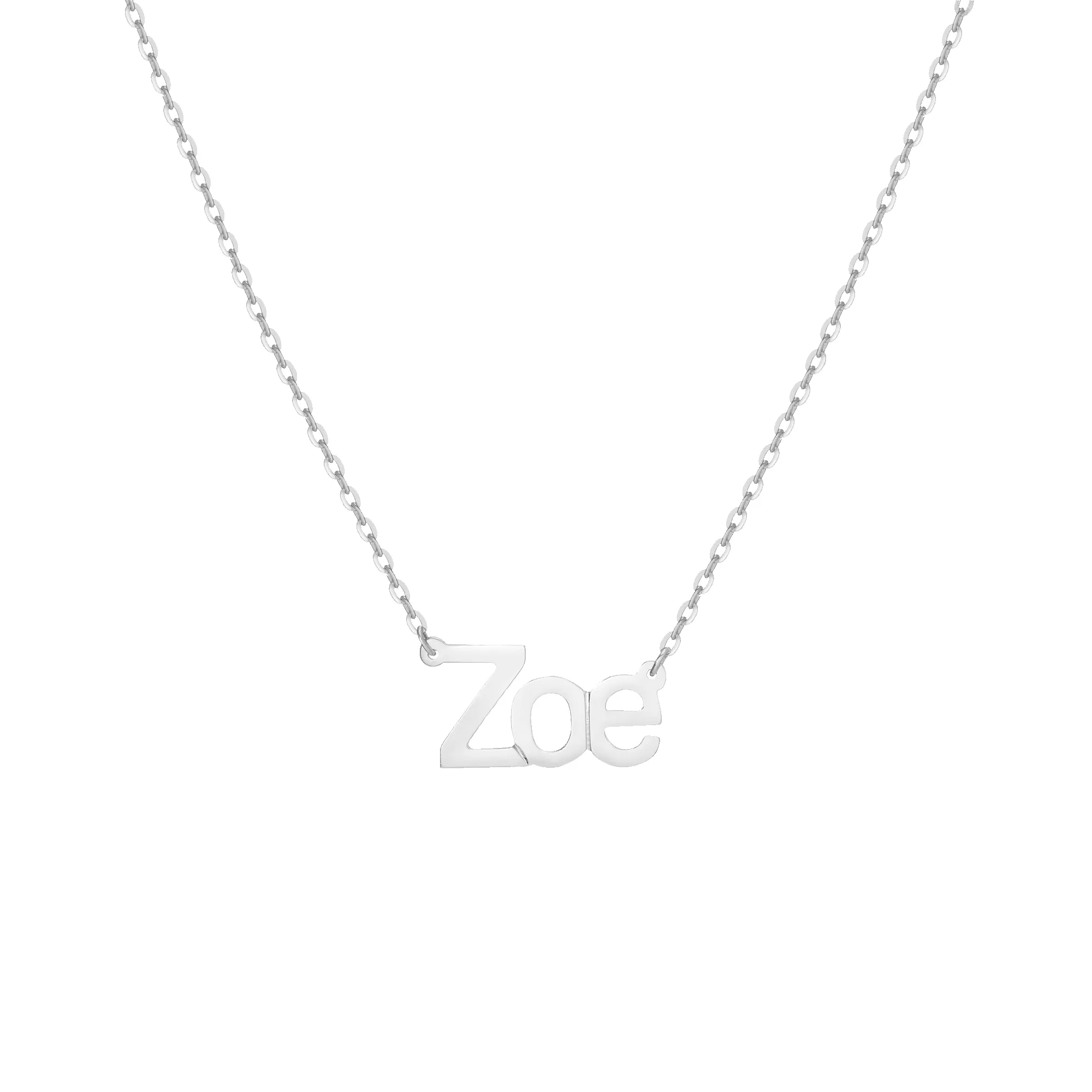 Gold Block Name Necklace sold by Aurate product image thumbnail 3