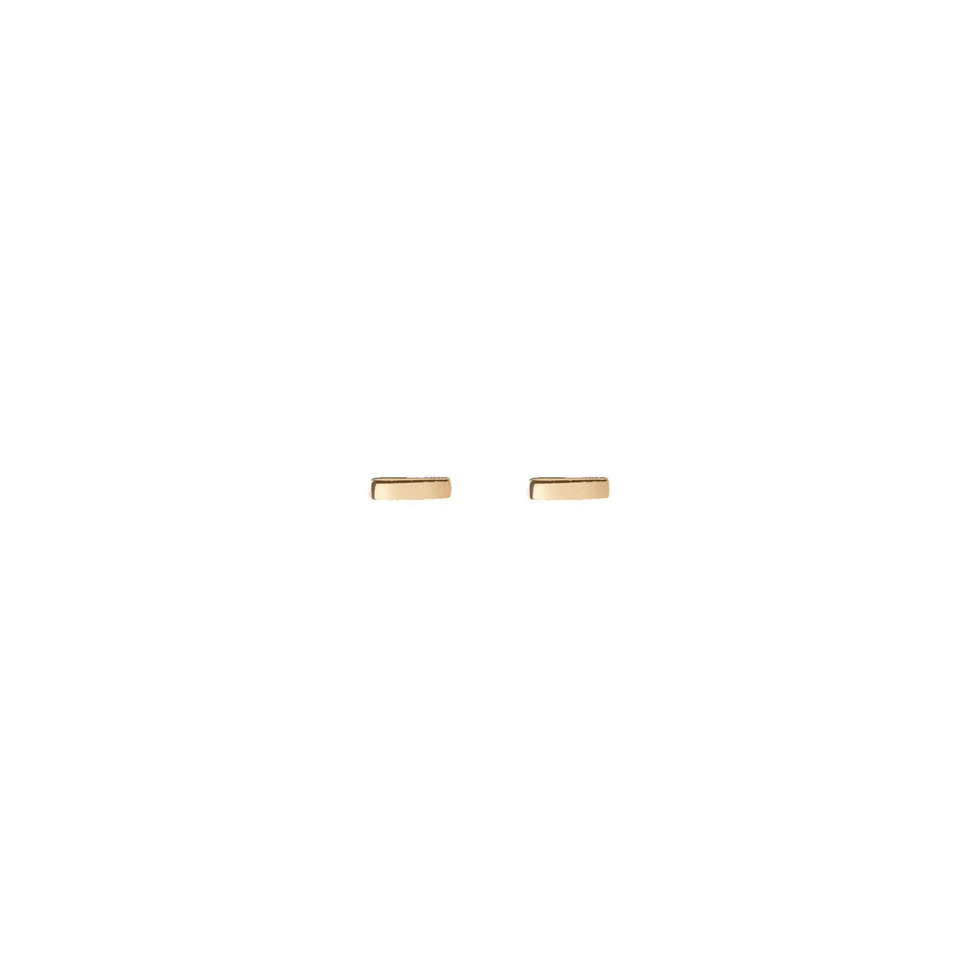 Mini Gold Bar Earring sold by Aurate
