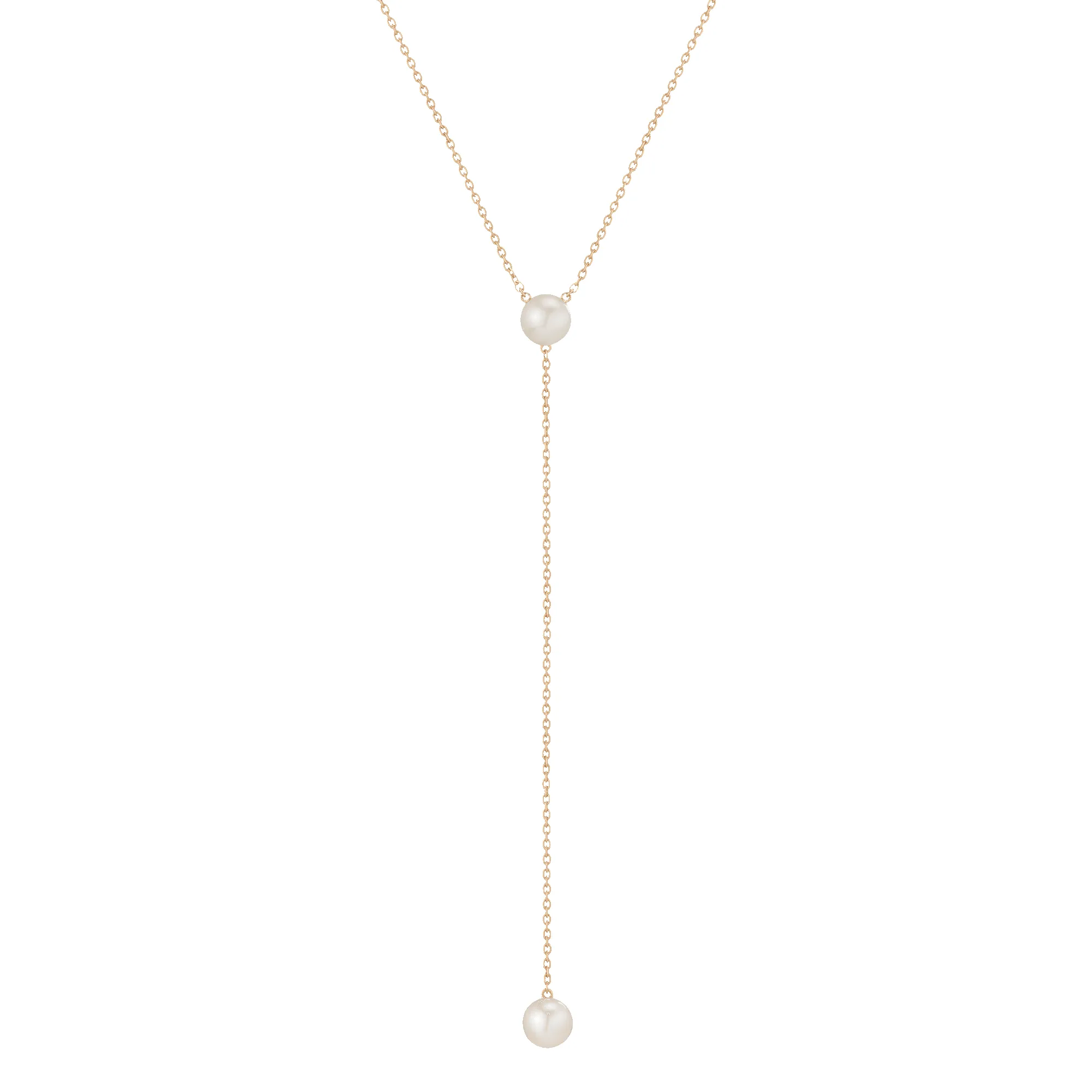 Pearl Lariat Necklace sold by Aurate