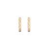 Quilted Gold Hoops sold by Aurate