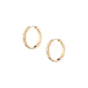 Quilted Gold Hoops sold by Aurate