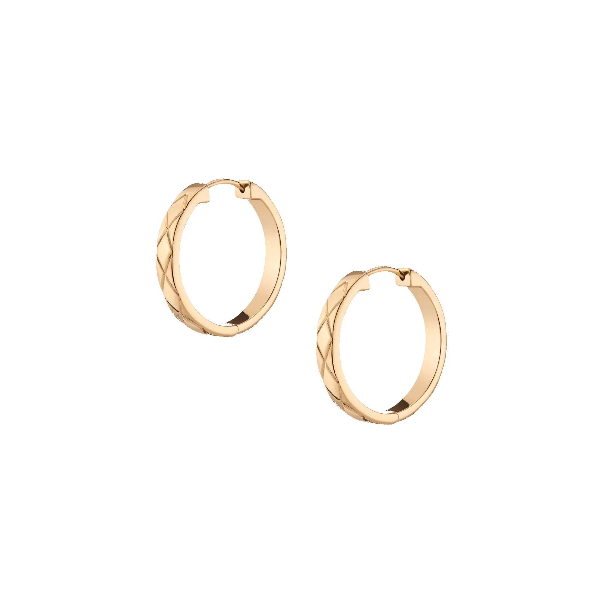 Quilted Gold Hoops sold by Aurate