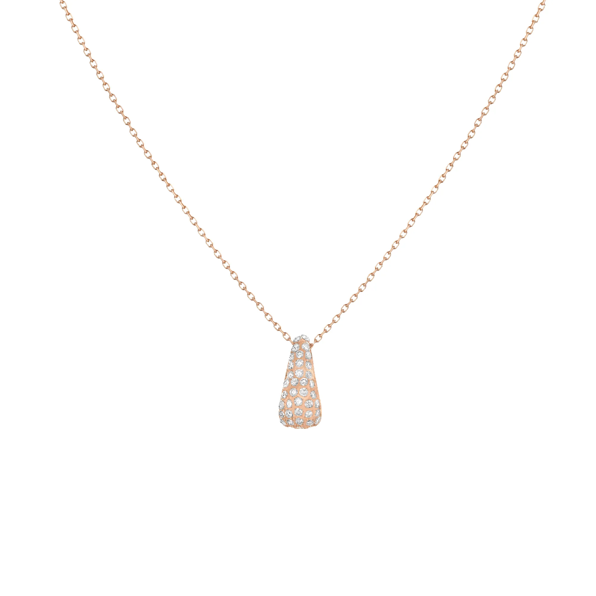 Pavé Diamond Teardrop Necklace sold by Aurate product image thumbnail 2