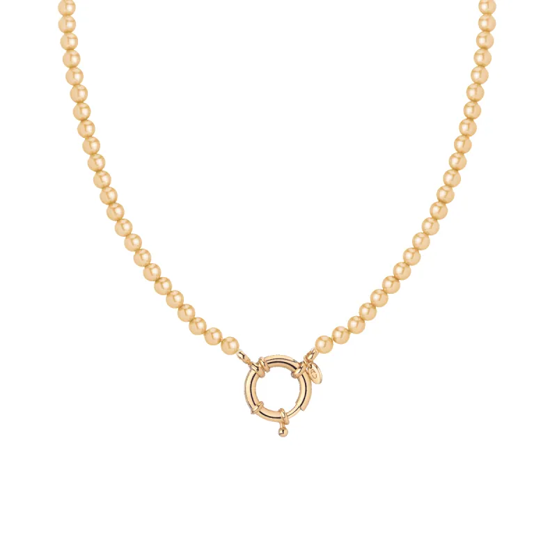 Antique Golden Pearl Aura Necklace sold by Aurate