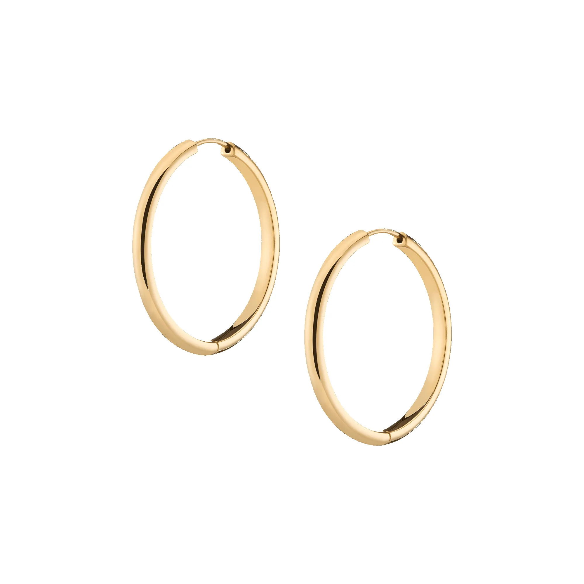 Large Endless Gold Hoop Earrings sold by Aurate