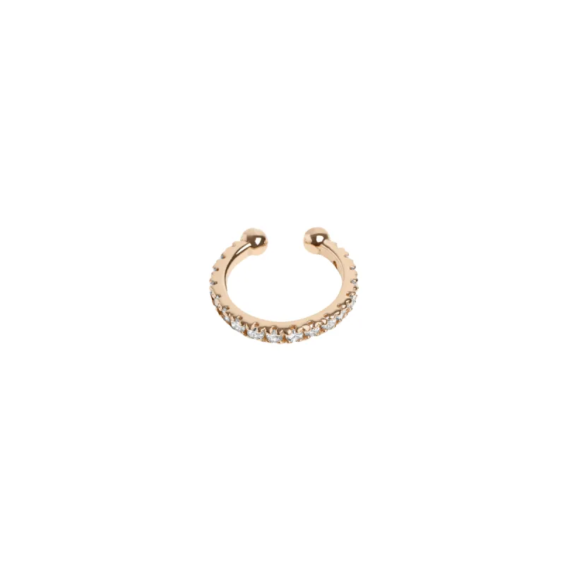 Mini Ear Cuff with Diamonds sold by Aurate