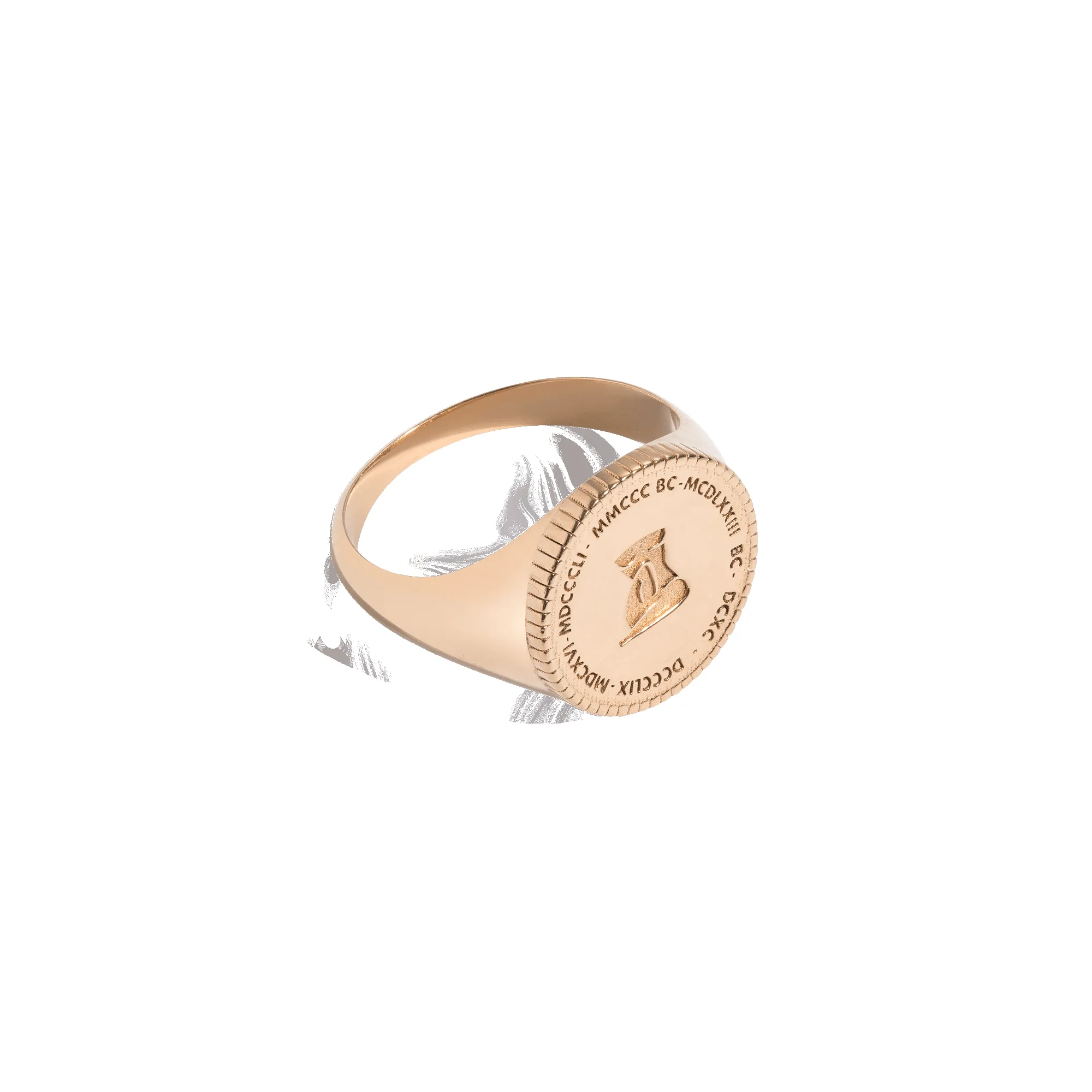 Femme Gold Signet Ring sold by Aurate product image thumbnail 5