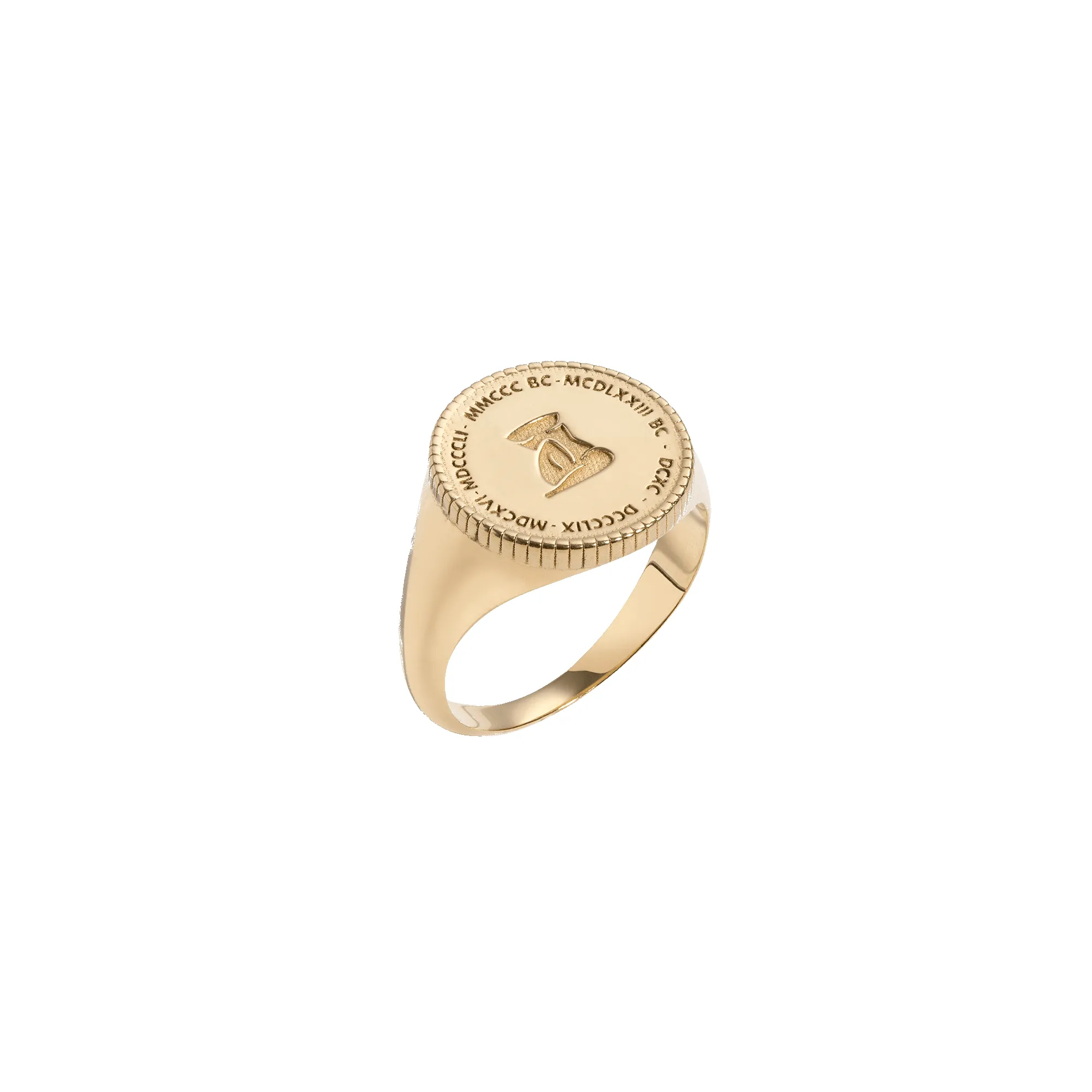 Femme Gold Signet Ring sold by Aurate
