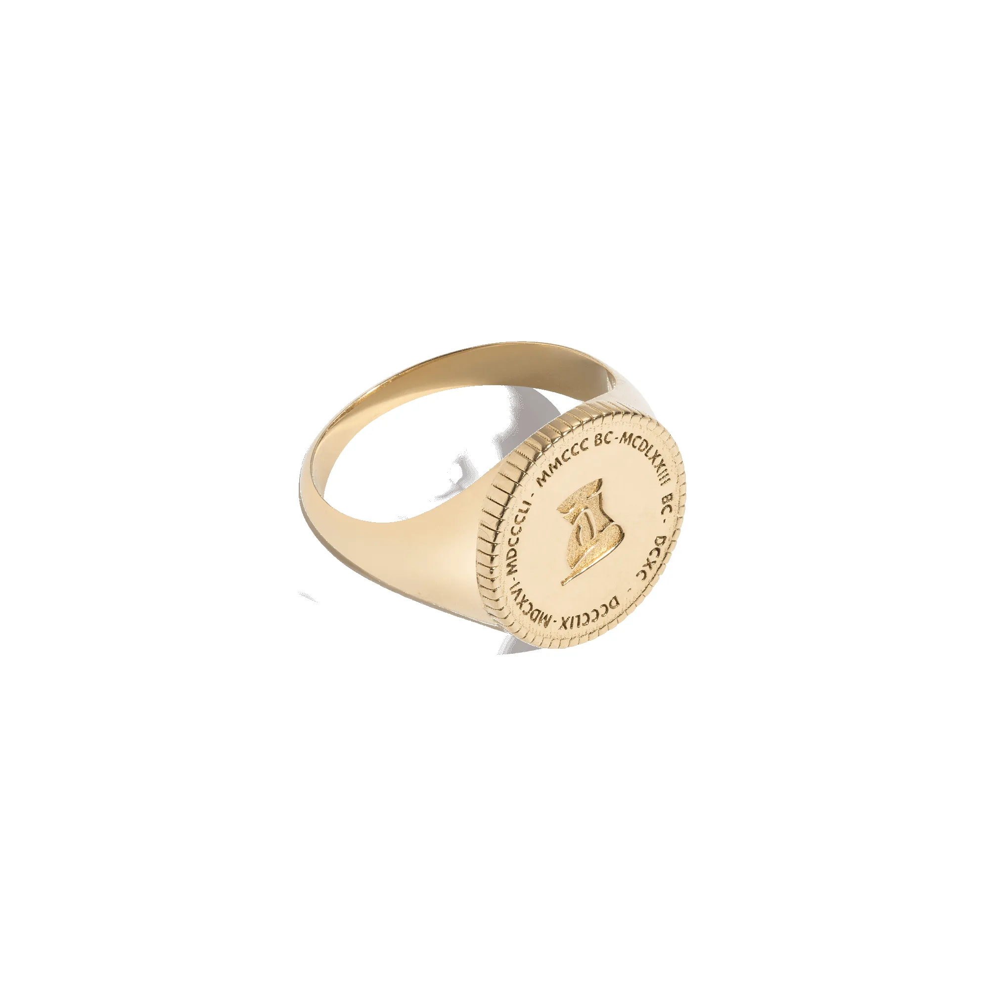 Femme Gold Signet Ring sold by Aurate product image thumbnail 4