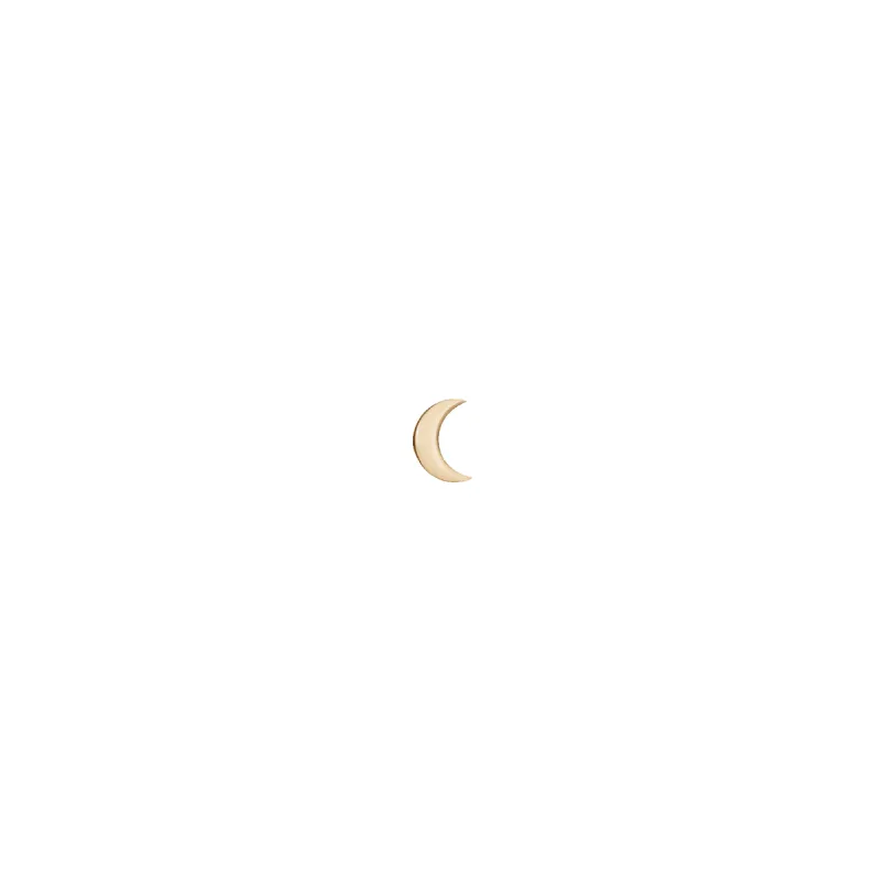 Gold Moon Stud Earring sold by Aurate