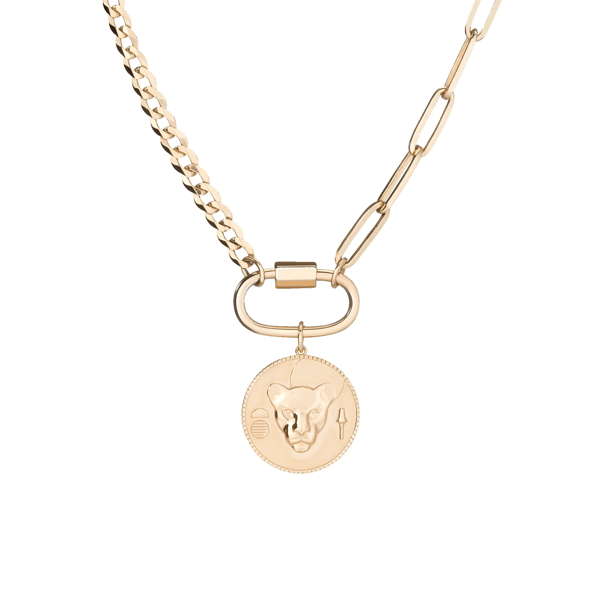 AURATE X KERRY: Lioness Pendant Necklace sold by Aurate